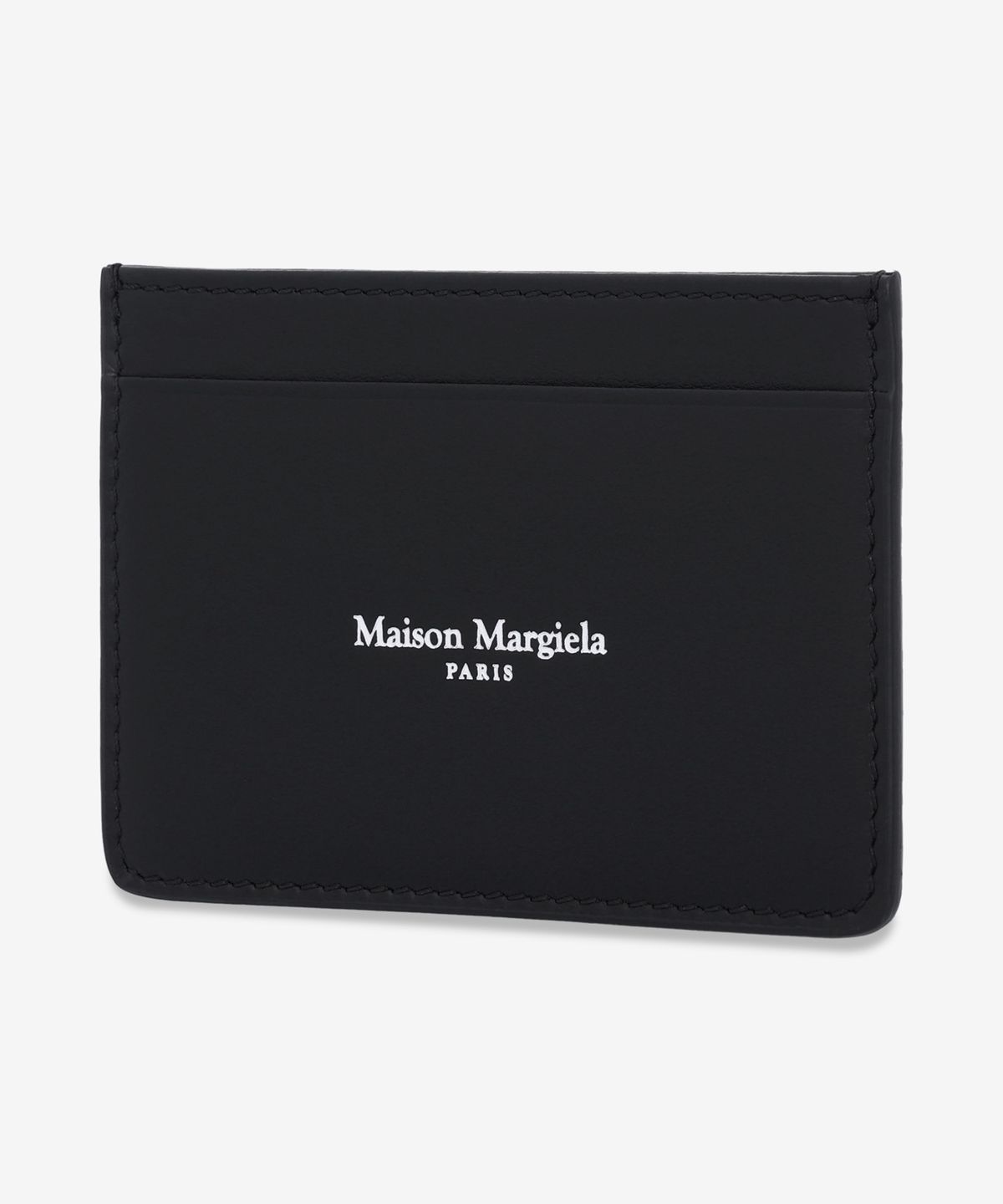 메종 마르지엘라(MAISON MARGIELA) 로고 슬림 3CC 카드 홀더 - 블랙 / SA2VX0006P8729H1145