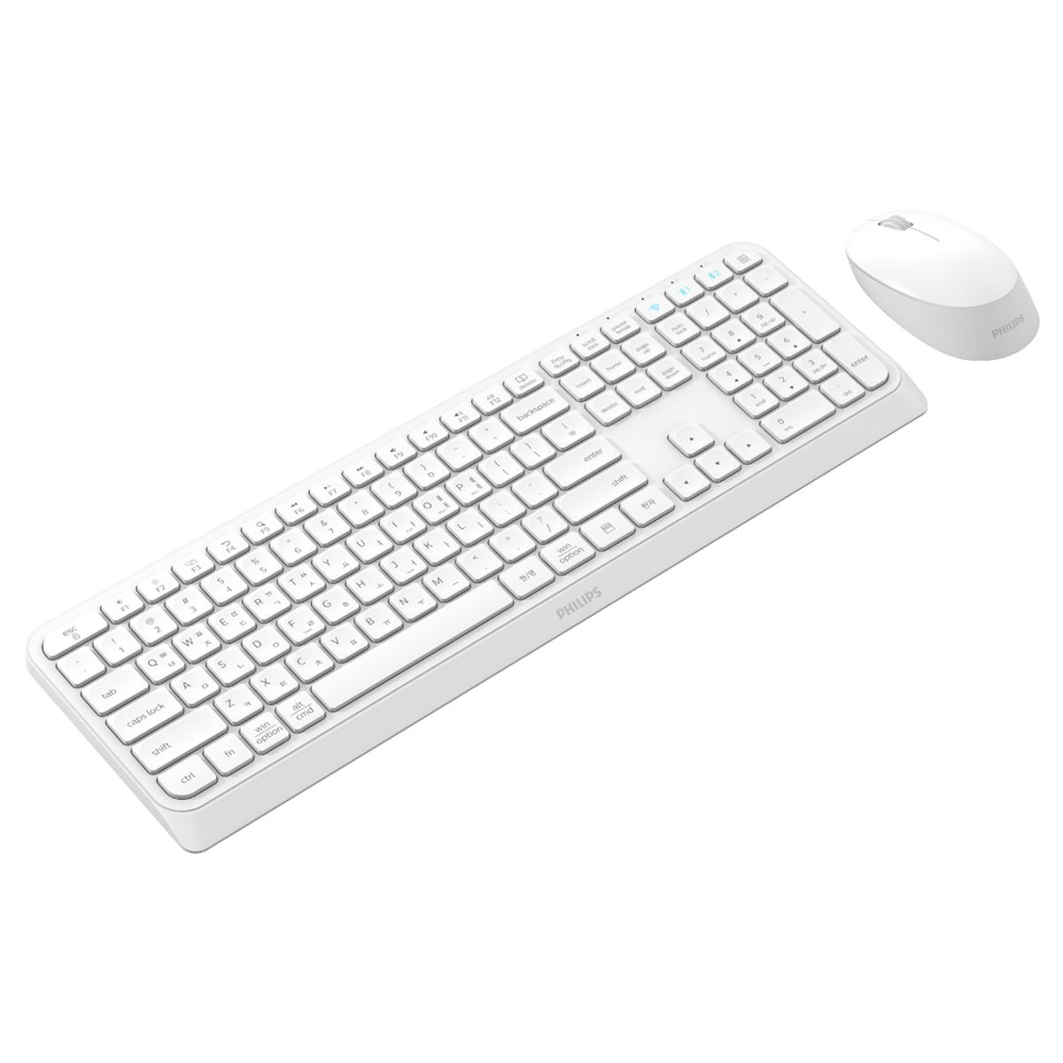 필립스(PHILIPS) 무선 블루투스 멀티페어링 키보드 마우스 세트