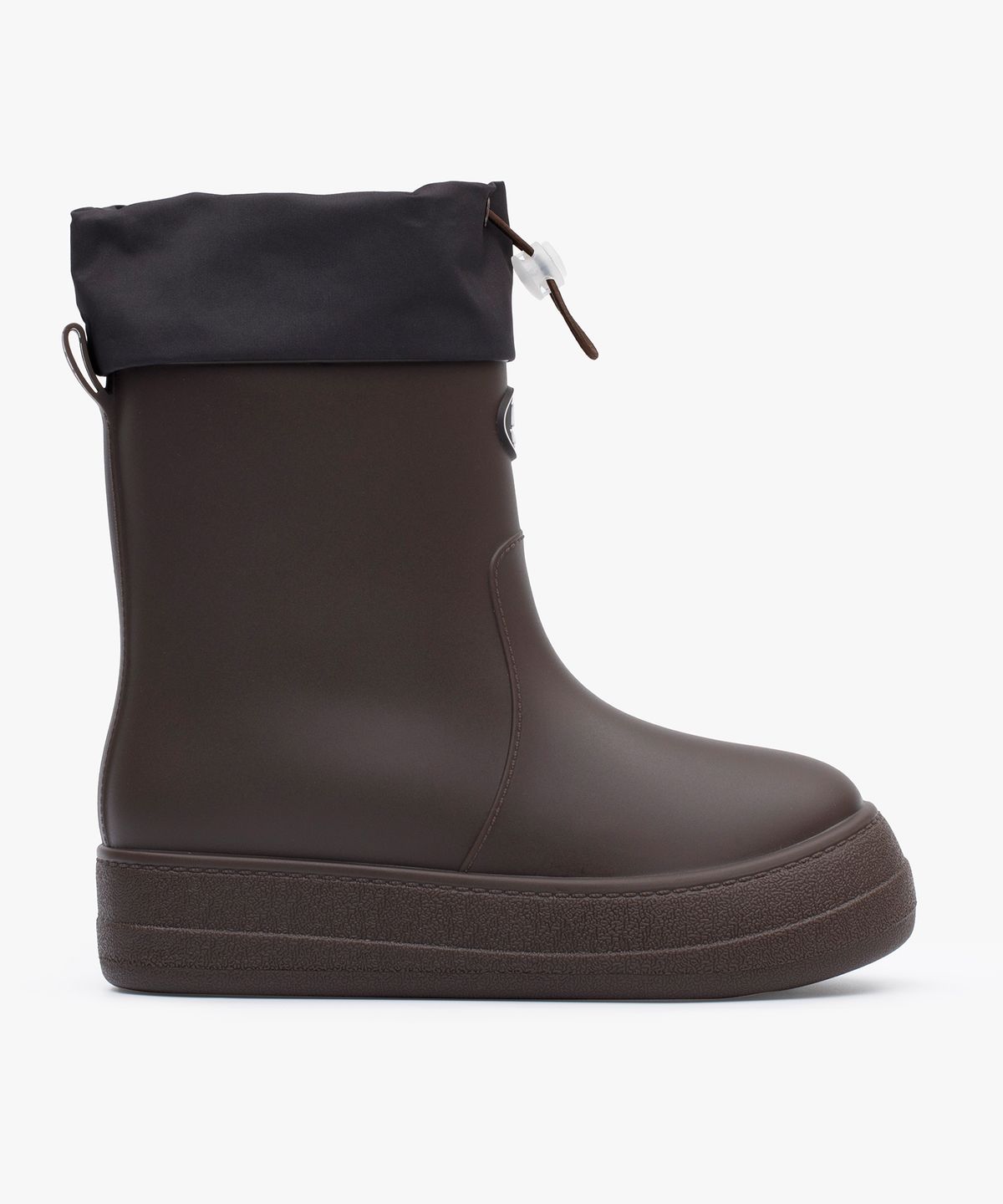 리끌로우(RECLOW) RC RE-RAIN SHIRRING 레인부츠 CHOCO