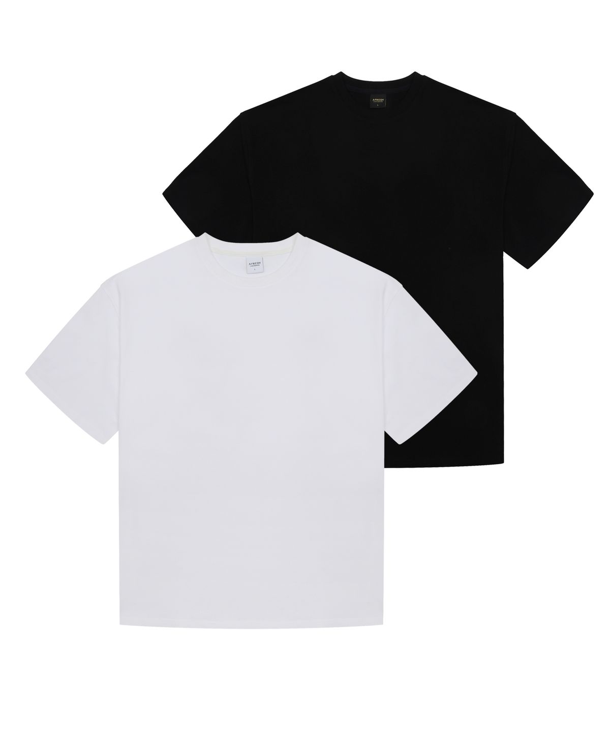 어프레쉬(AFRESH) 소프트 무지 루즈핏 하프 슬리브 2COLOR