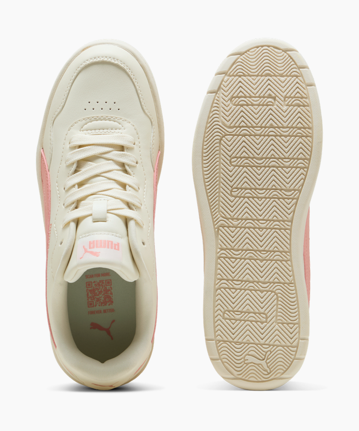 푸마(PUMA) 코트 랠리 스카이 - 아이보리:핑크 / 400368-04