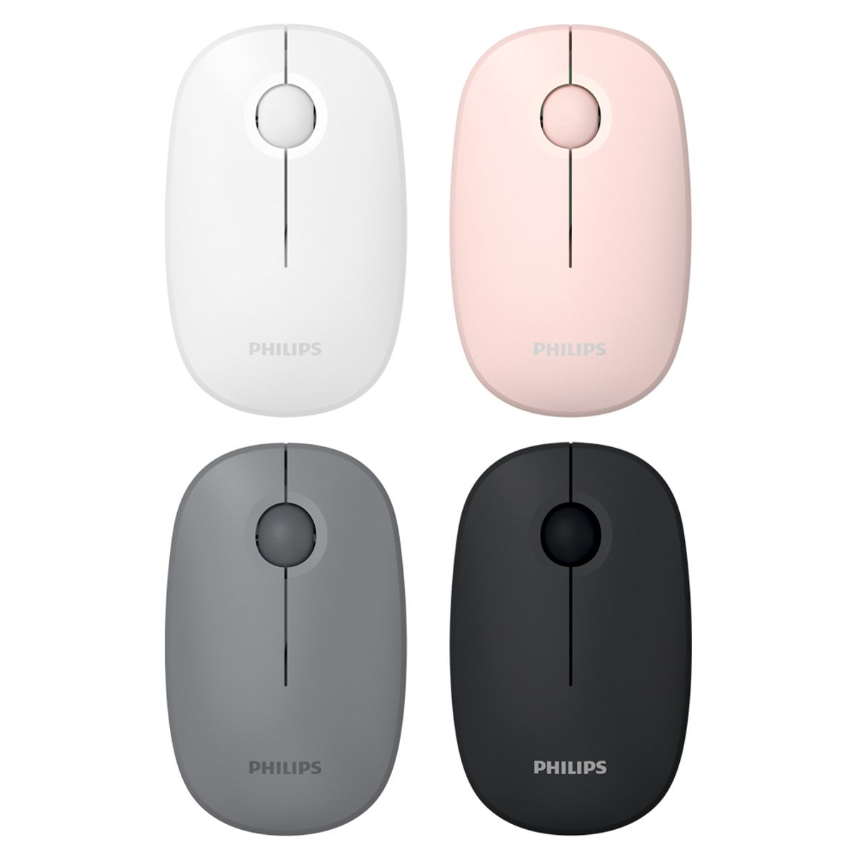 필립스(PHILIPS) 양손 사용 가능 저소음 미니 무선 마우스