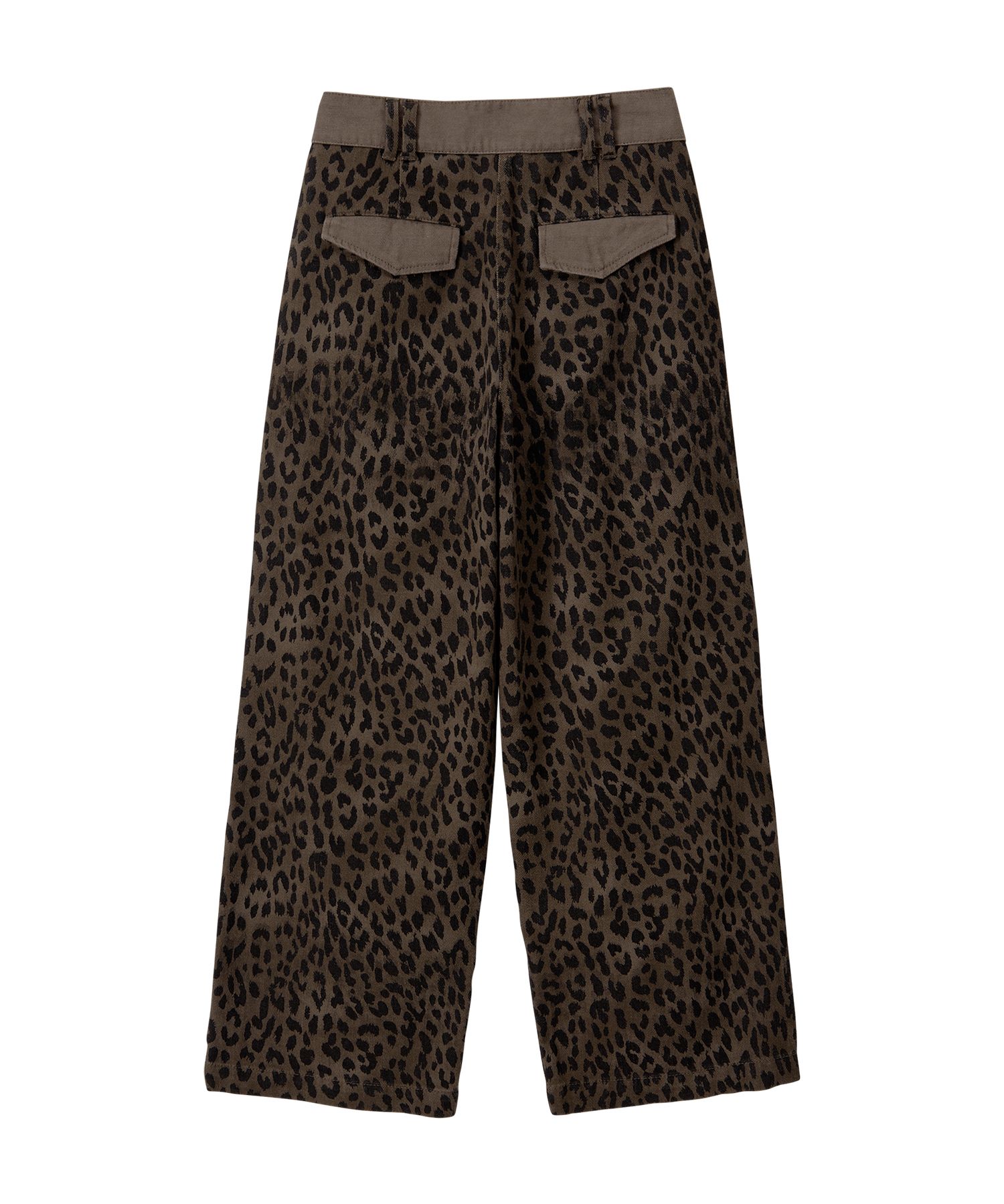 MUSINSA公式 | BITTERCELLS デミピンタックワイドパンツ-レオパード