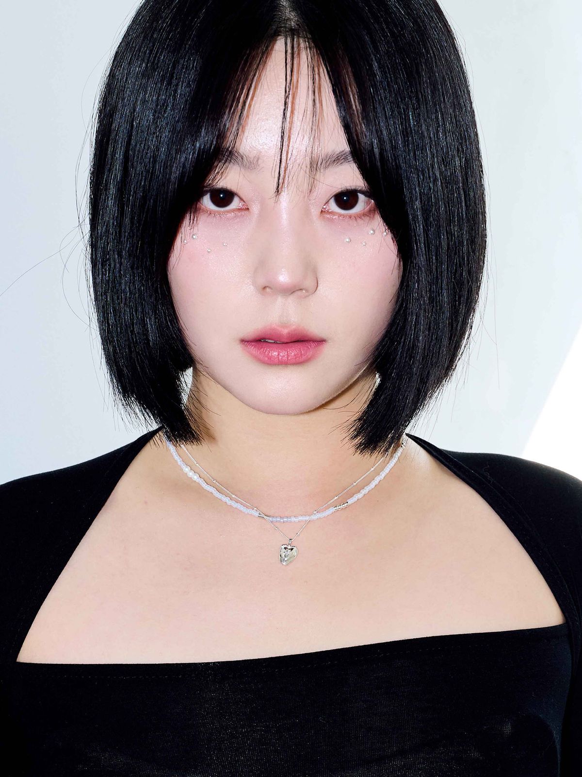 러브트릭스(LOVETRIX) Silver 925 Cloud beads necklace 3color  (gray,pink,white)