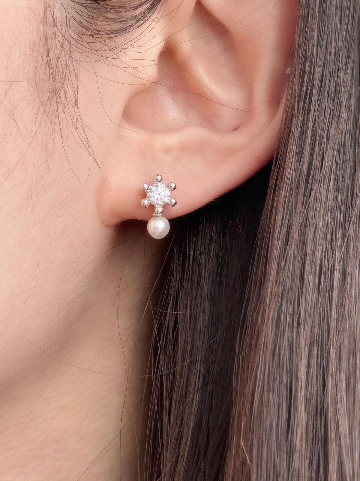 러브트릭스(LOVETRIX) silver925 (탄생석)  4mm color ver earring*컬러선택가능