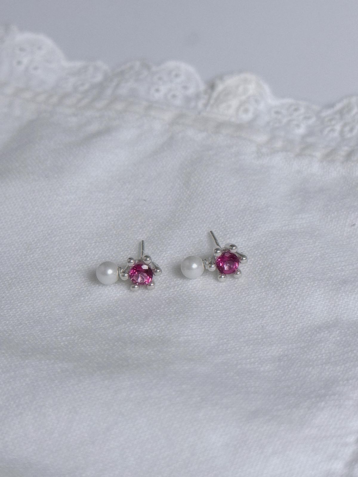 러브트릭스(LOVETRIX) silver925 (탄생석)  4mm color ver earring*컬러선택가능