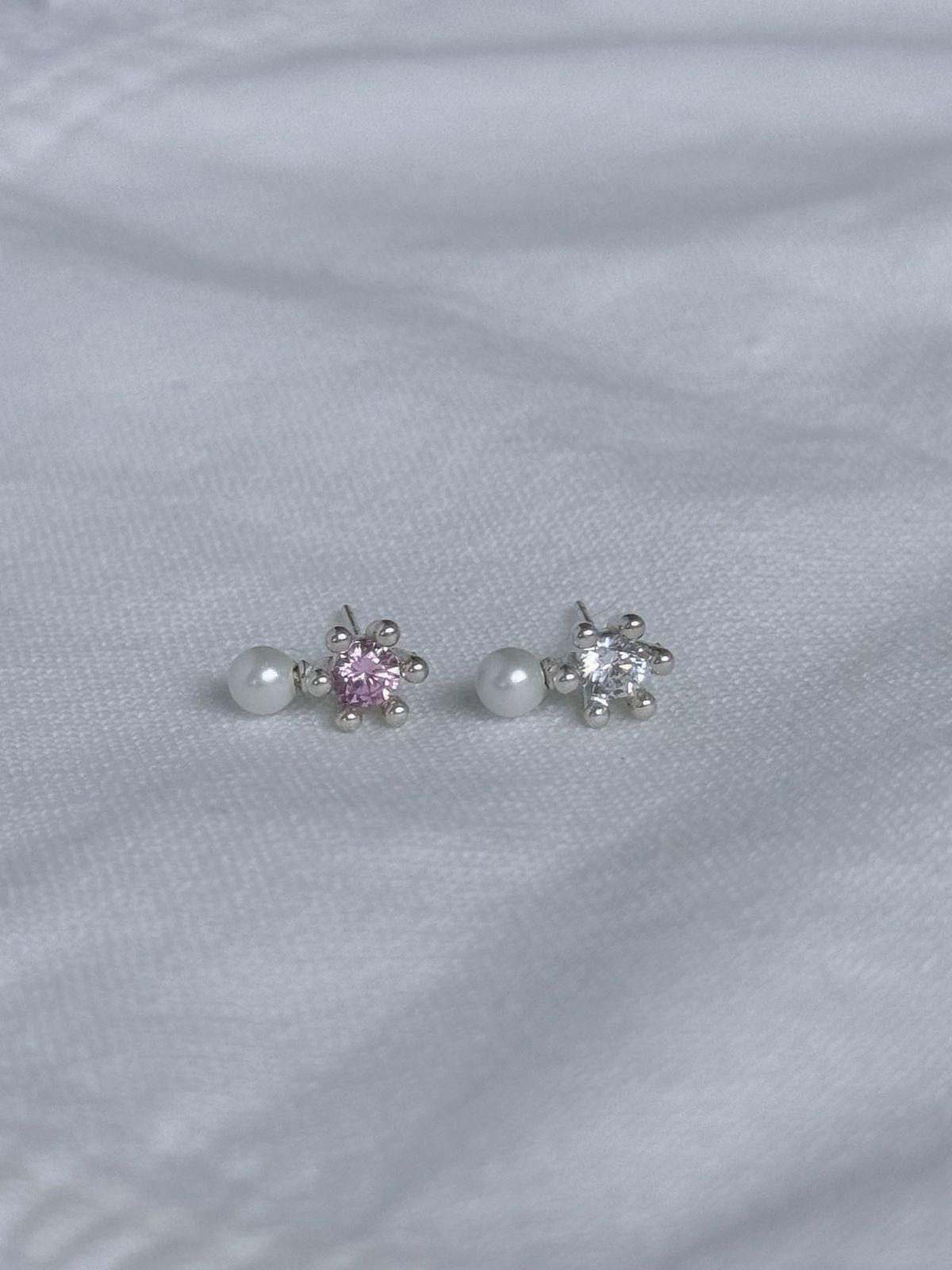 러브트릭스(LOVETRIX) silver925 (탄생석)  4mm color ver earring*컬러선택가능