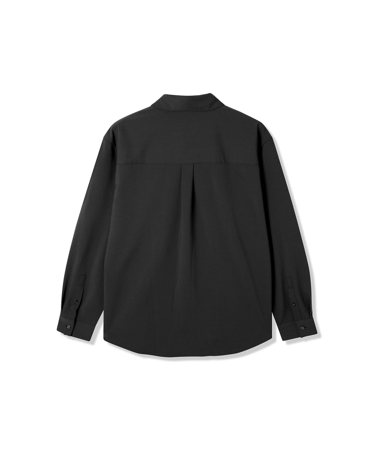 애드호크(ADHOC) 남성 우븐 베이직 긴팔 셔츠 (BLACK) (HB8LS30)