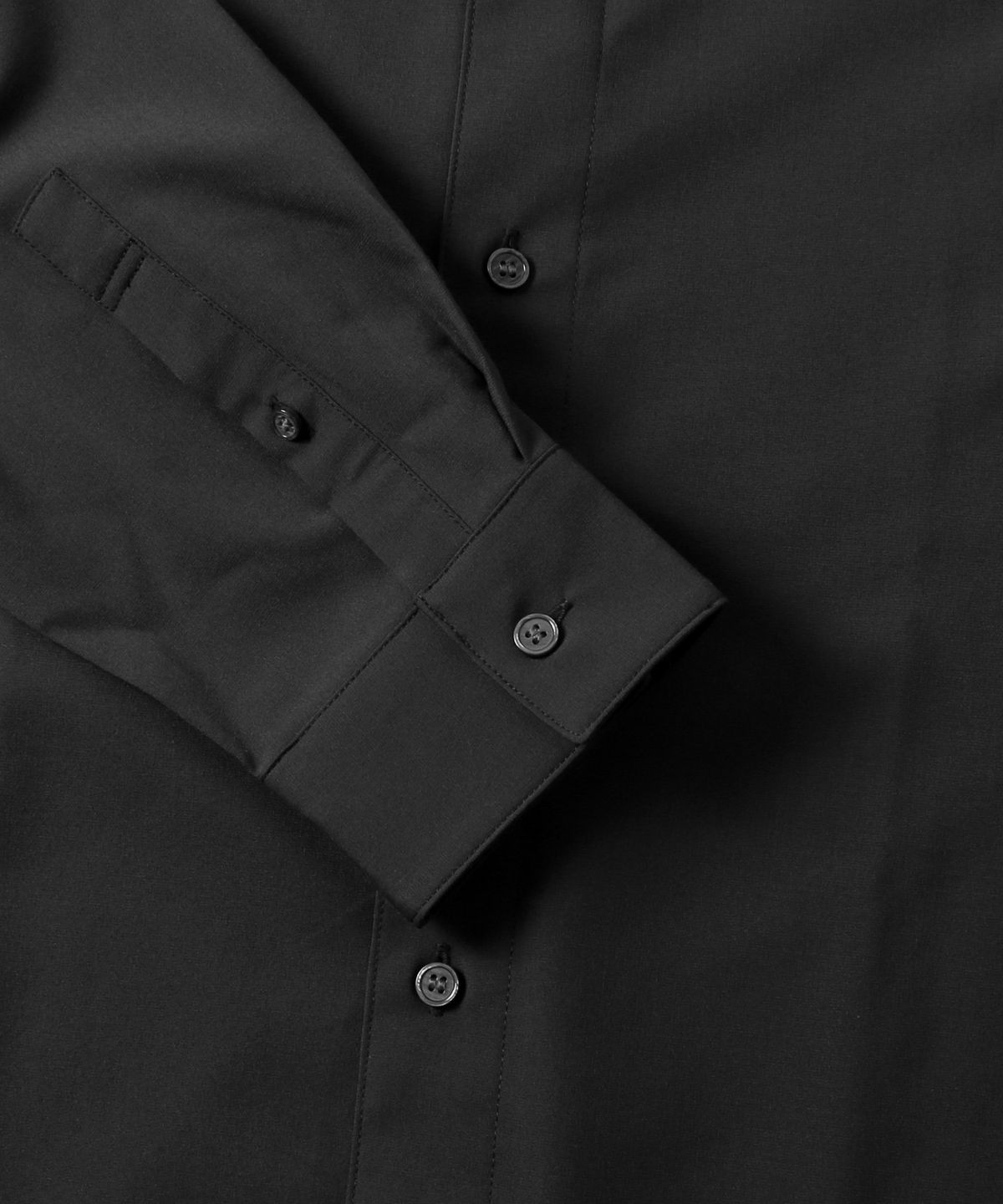 애드호크(ADHOC) 남성 우븐 베이직 긴팔 셔츠 (BLACK) (HB8LS30)