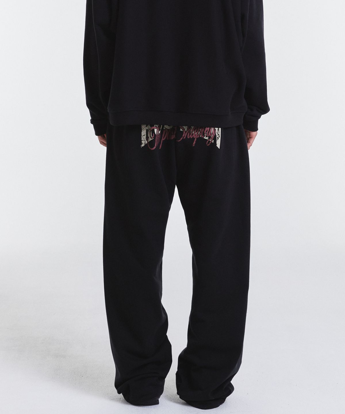 기철(KICHUL) Cordane Riot Sweat Pants (Black)
