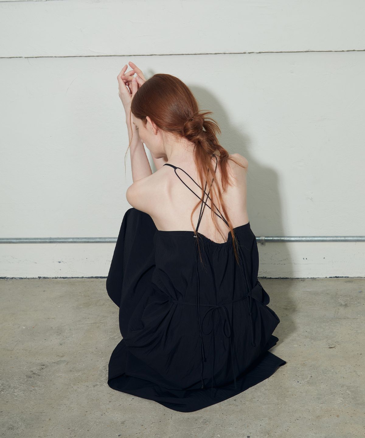 수팩(SUPAIK) 레이어드 제이드 드레스 _ 블랙