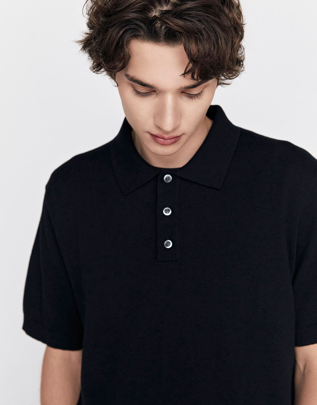 지오다노(GIORDANO) 폴로넥 반팔 니트(12GG) 055905 [3color]