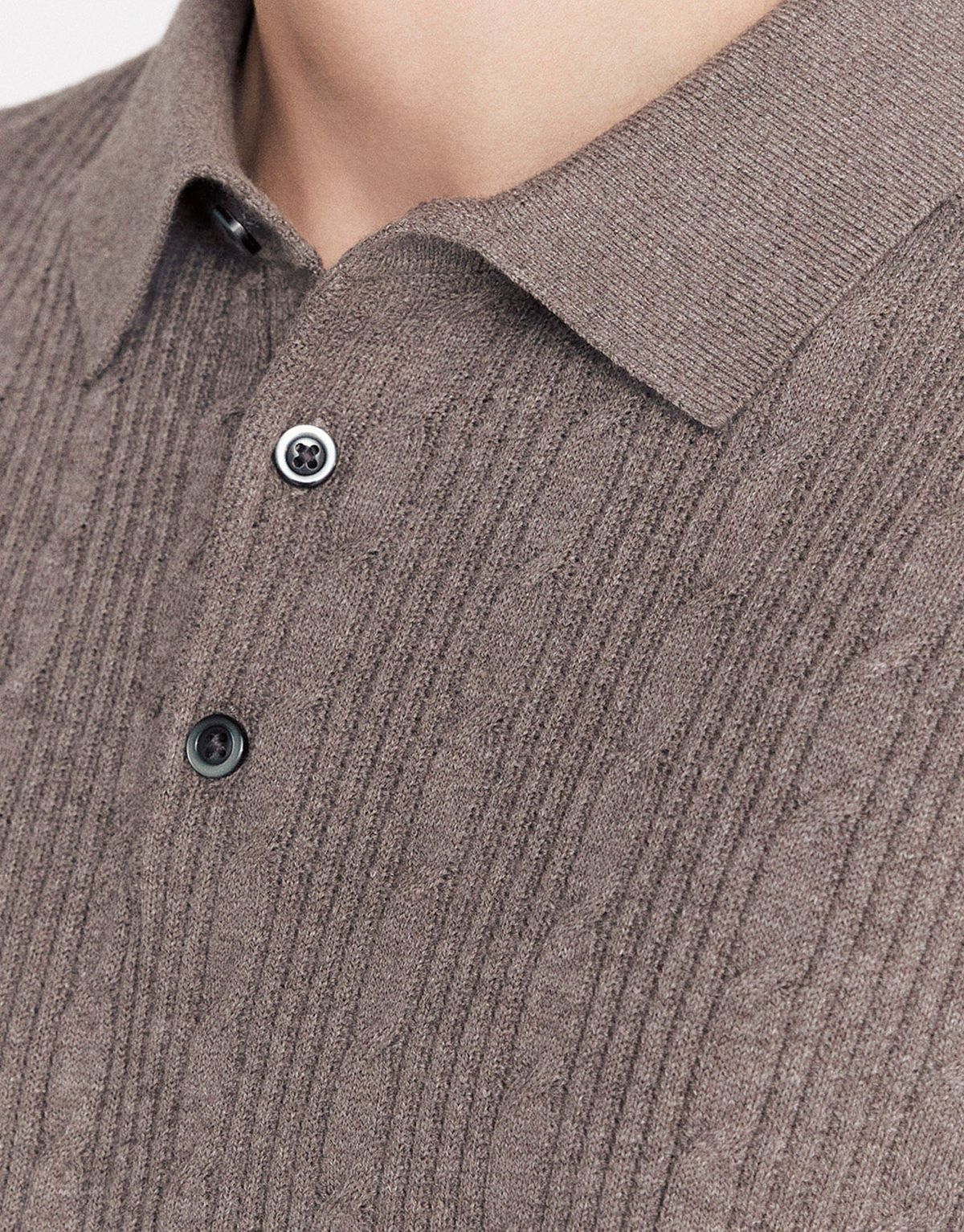 지오다노(GIORDANO) 케이블 스티치 폴로넥 반팔 니트(12GG) 055902 [3color]