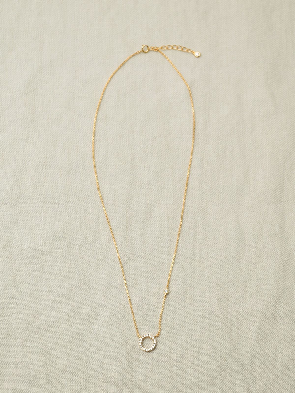 노비스도쿄(NOVICE TOKYO) 스톤 서클 목걸이  Stone Circle Necklace［Silver925］/ Gold