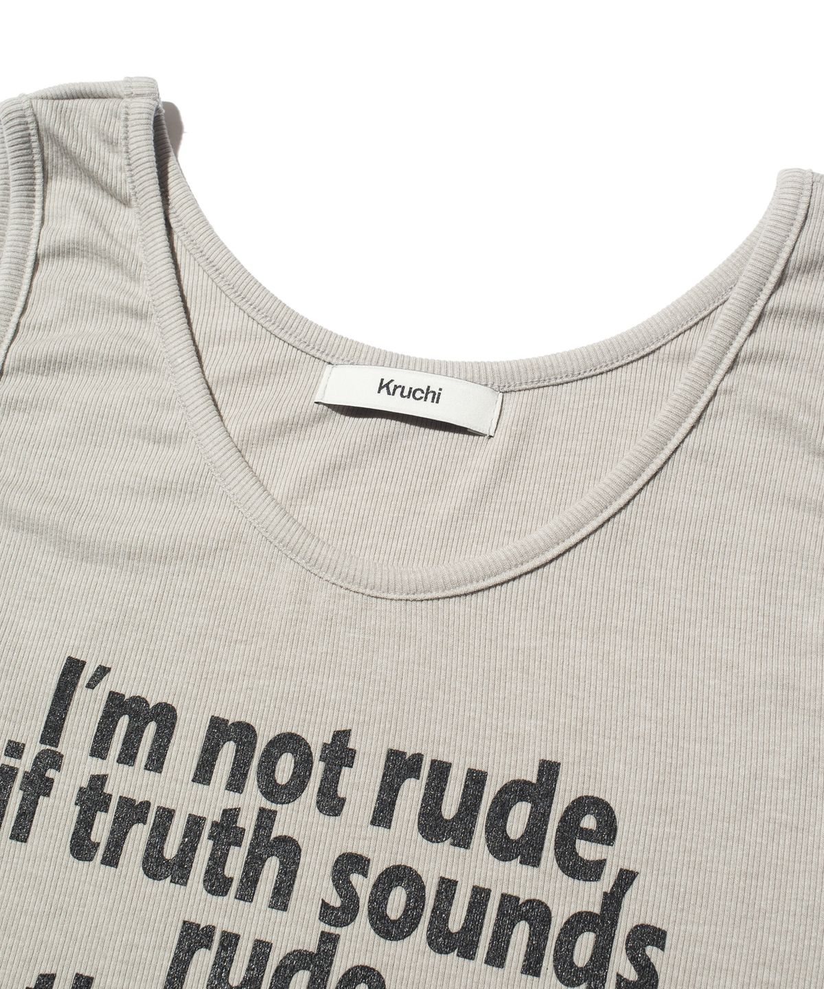 크루치(KRUCHI) RUDE Sleeveless (GREY) WOMENS