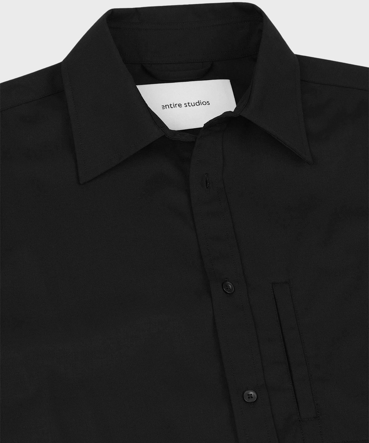 엔타이어 스튜디오(ENTIRE STUDIOS) (U) 클래식 셔츠 블랙 CLASSIC SHIRT BLACK