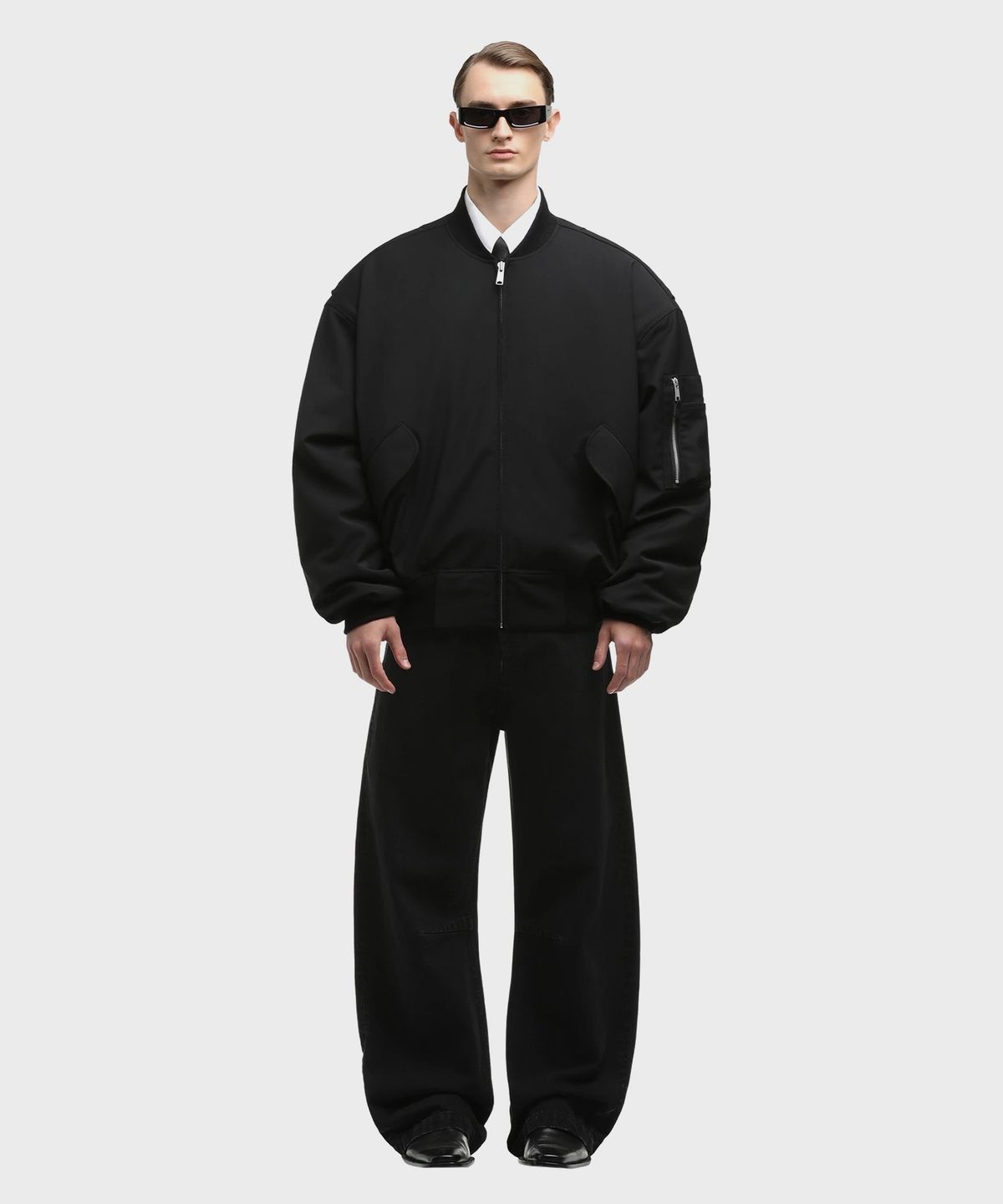 엔타이어 스튜디오(ENTIRE STUDIOS) (U) 브로드 봄버 울 블랙 BROAD BOMBER WOOL BLACK WOOL