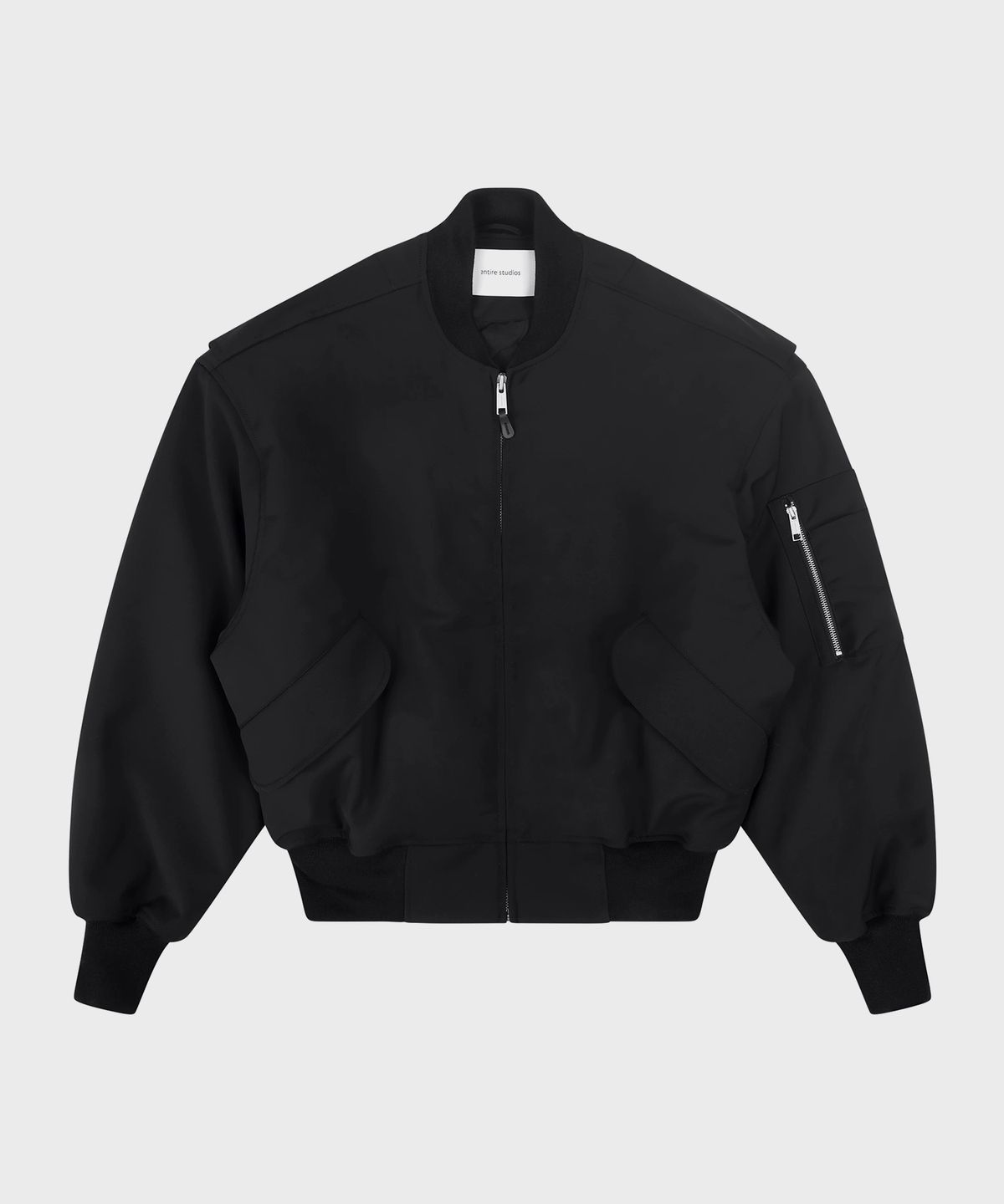 엔타이어 스튜디오(ENTIRE STUDIOS) (U) 브로드 봄버 울 블랙 BROAD BOMBER WOOL BLACK WOOL