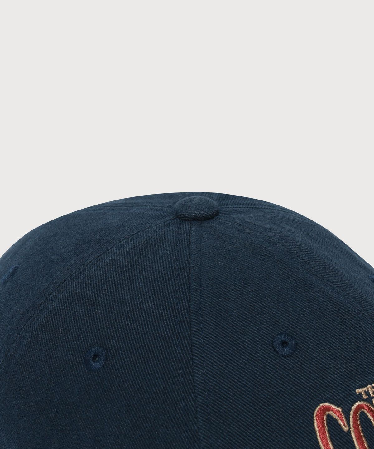 커버낫(COVERNAT) [코지 핏] 아트웍 레터링 로고 볼캡 Navy