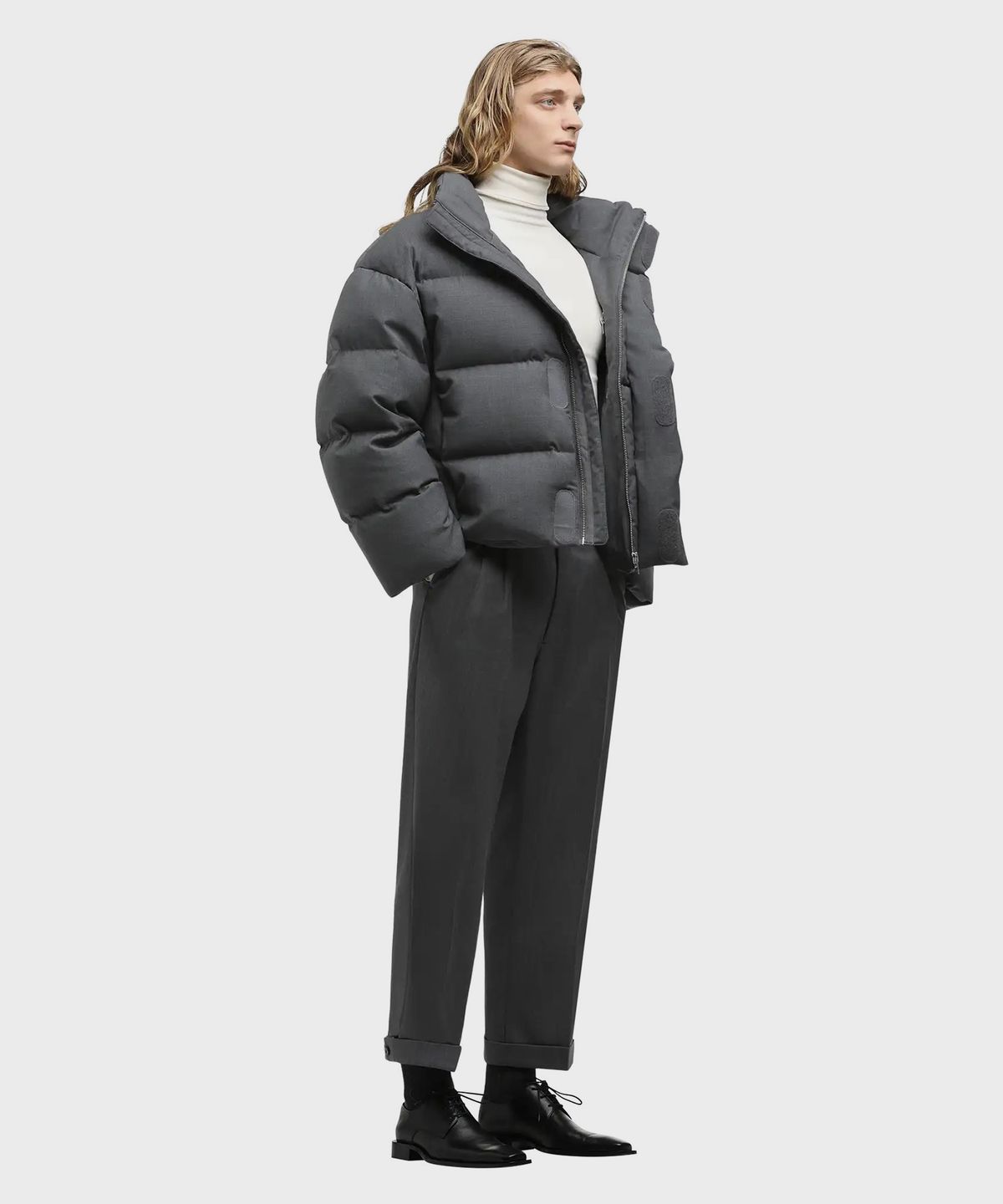 엔타이어 스튜디오(ENTIRE STUDIOS) (U) MML 푸퍼 수팅 그레이 MML PUFFER SUITING GREY