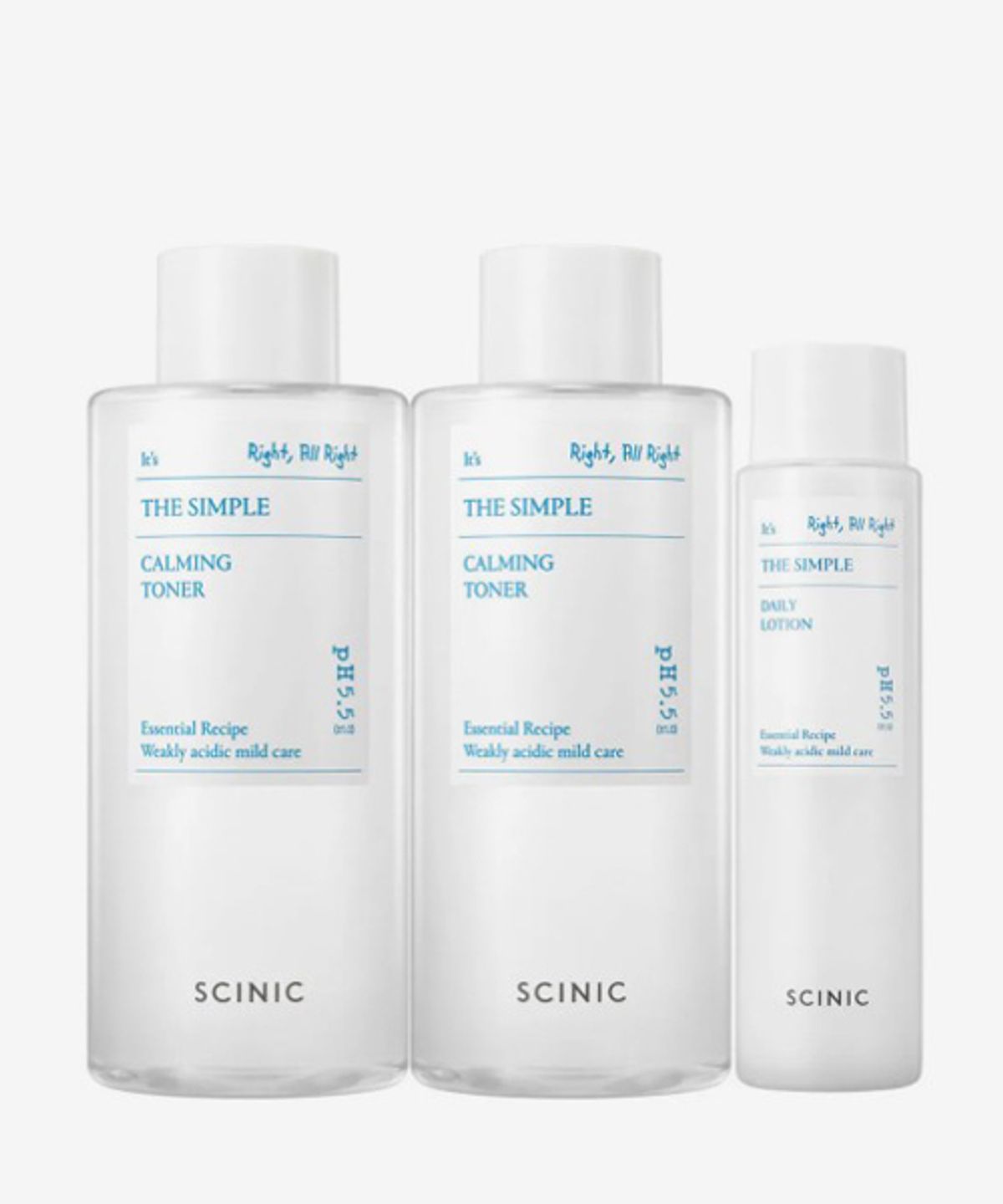싸이닉(SCINIC) 더 심플 데일리 토너 300ml 2개+심플 로션 145ml