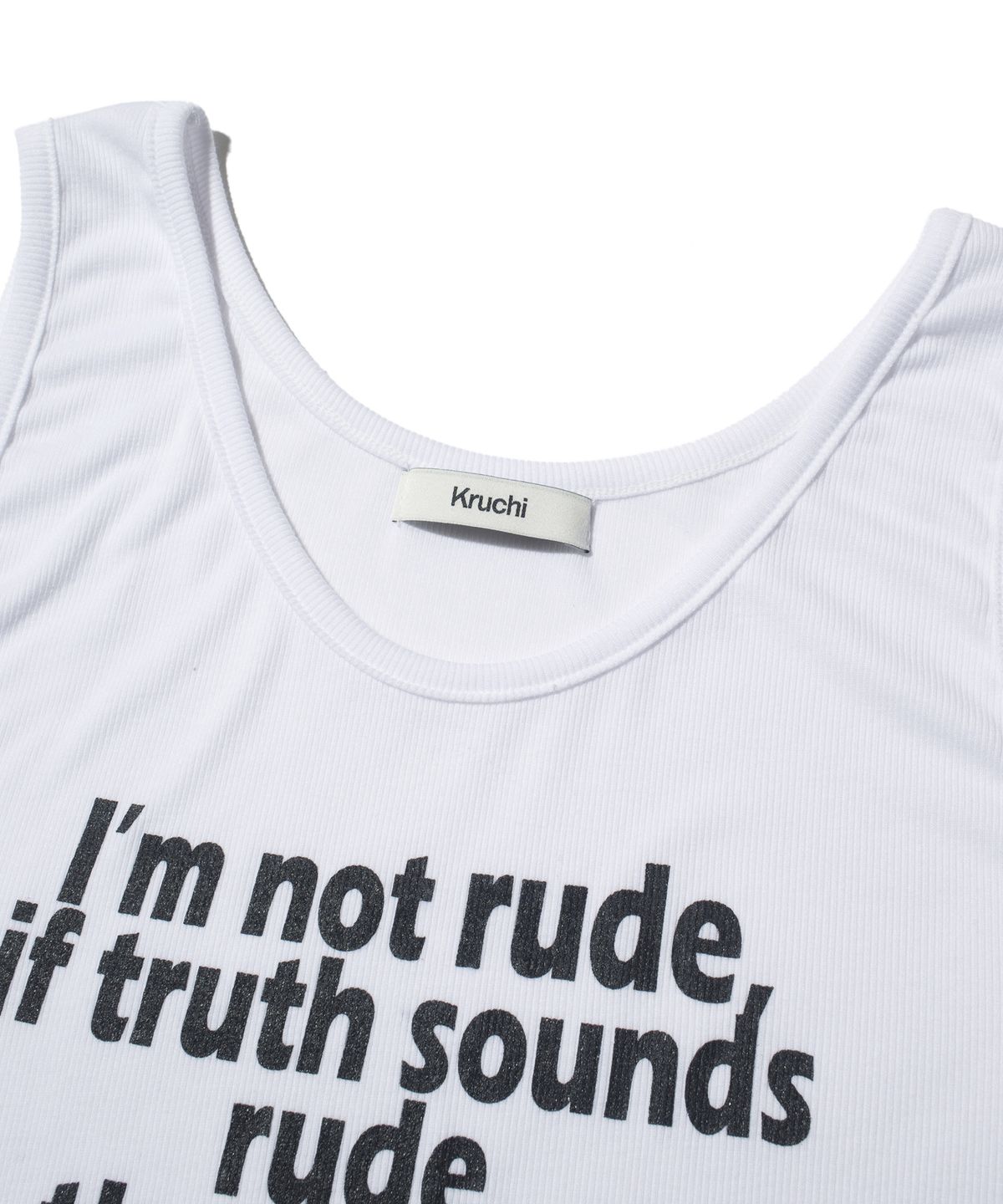 크루치(KRUCHI) RUDE Sleeveless (WHITE) WOMENS