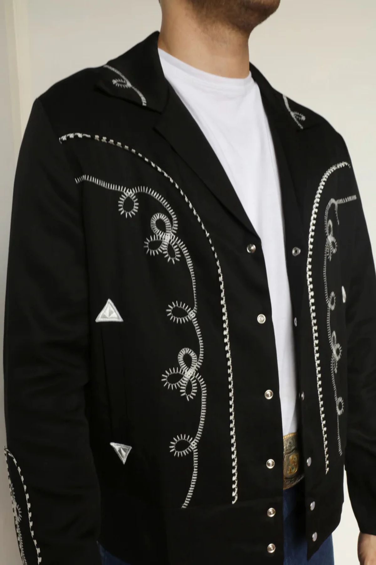 에이치바씨(HBARC) BOLERO MENS JACKET - BLACK/WHITE