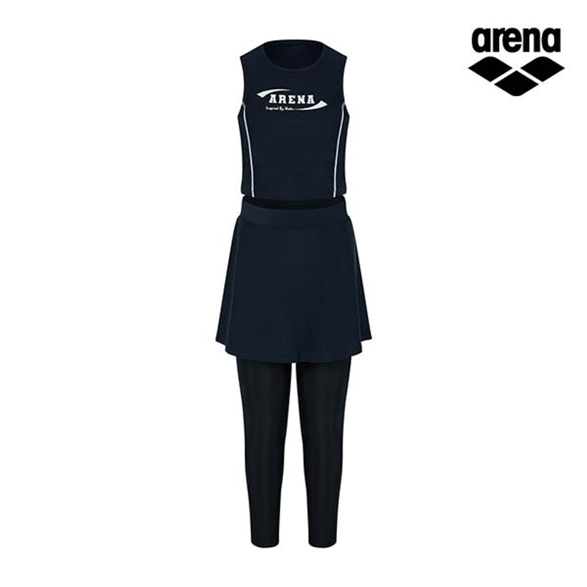 아레나 키즈(ARENA KIDS) 이지에즈 아동 집업 래쉬가드 3PCS 세트 A5BG1GS82DNV