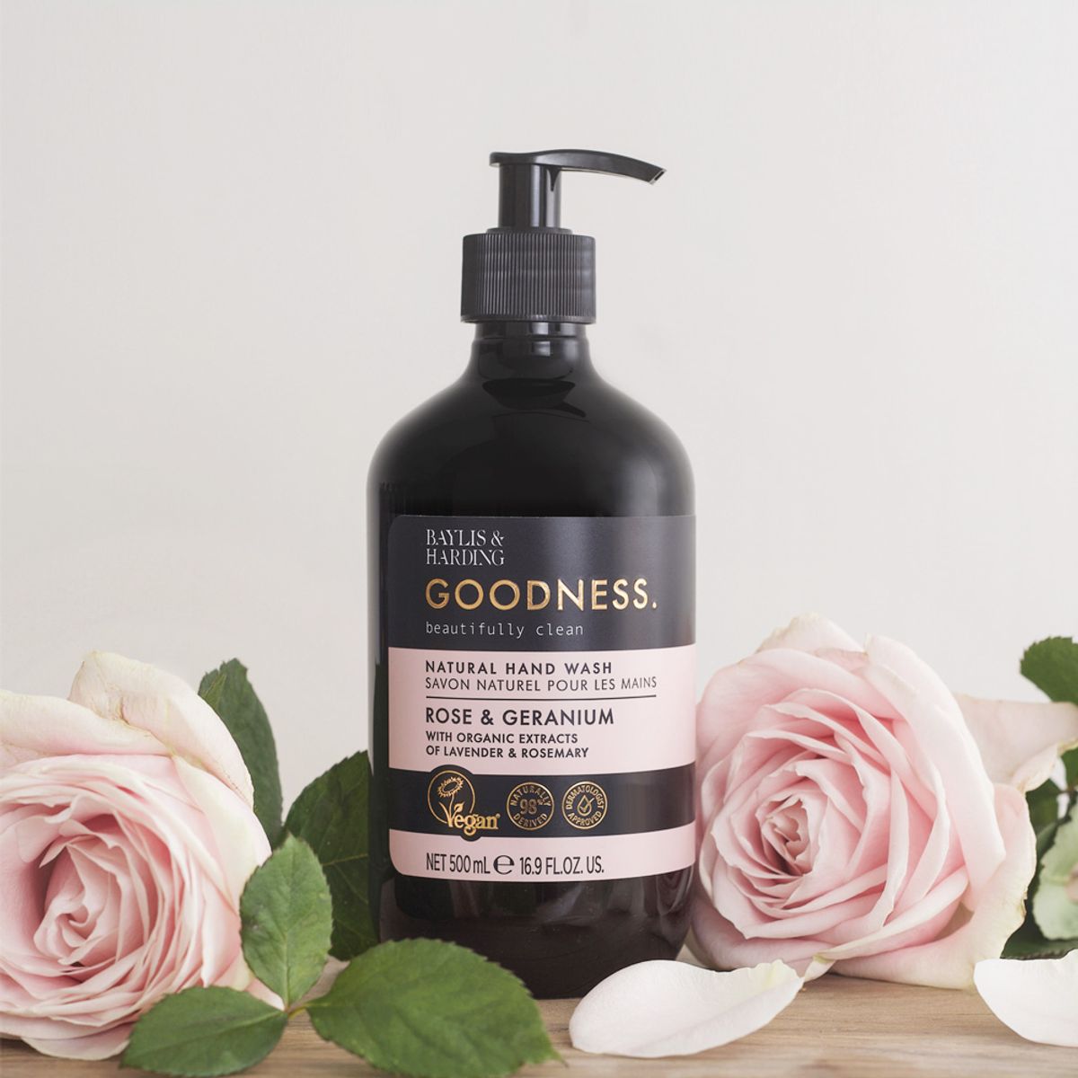 베일리스앤하딩(BAYLIS & HARDING) 굿니스 로즈 앤 제라늄 핸드워시 500ml