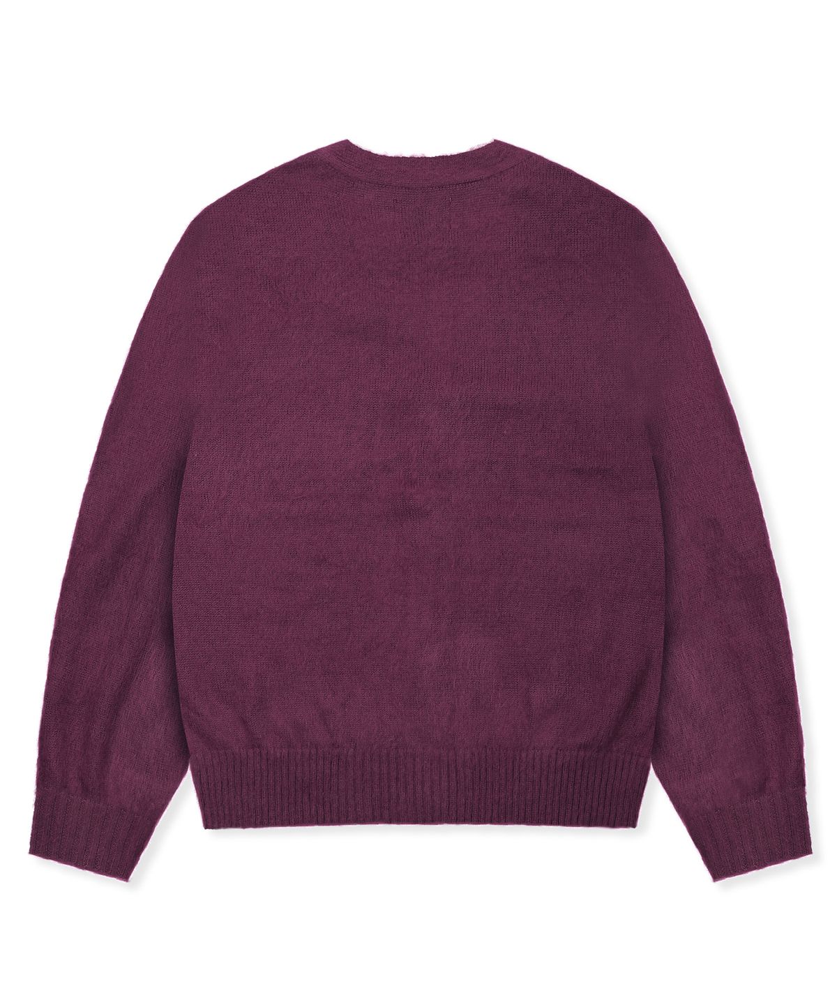 루나키후(RuNaKi'Hu') WXK027 후와후와 루즈핏 가디건 (BURGUNDY)
