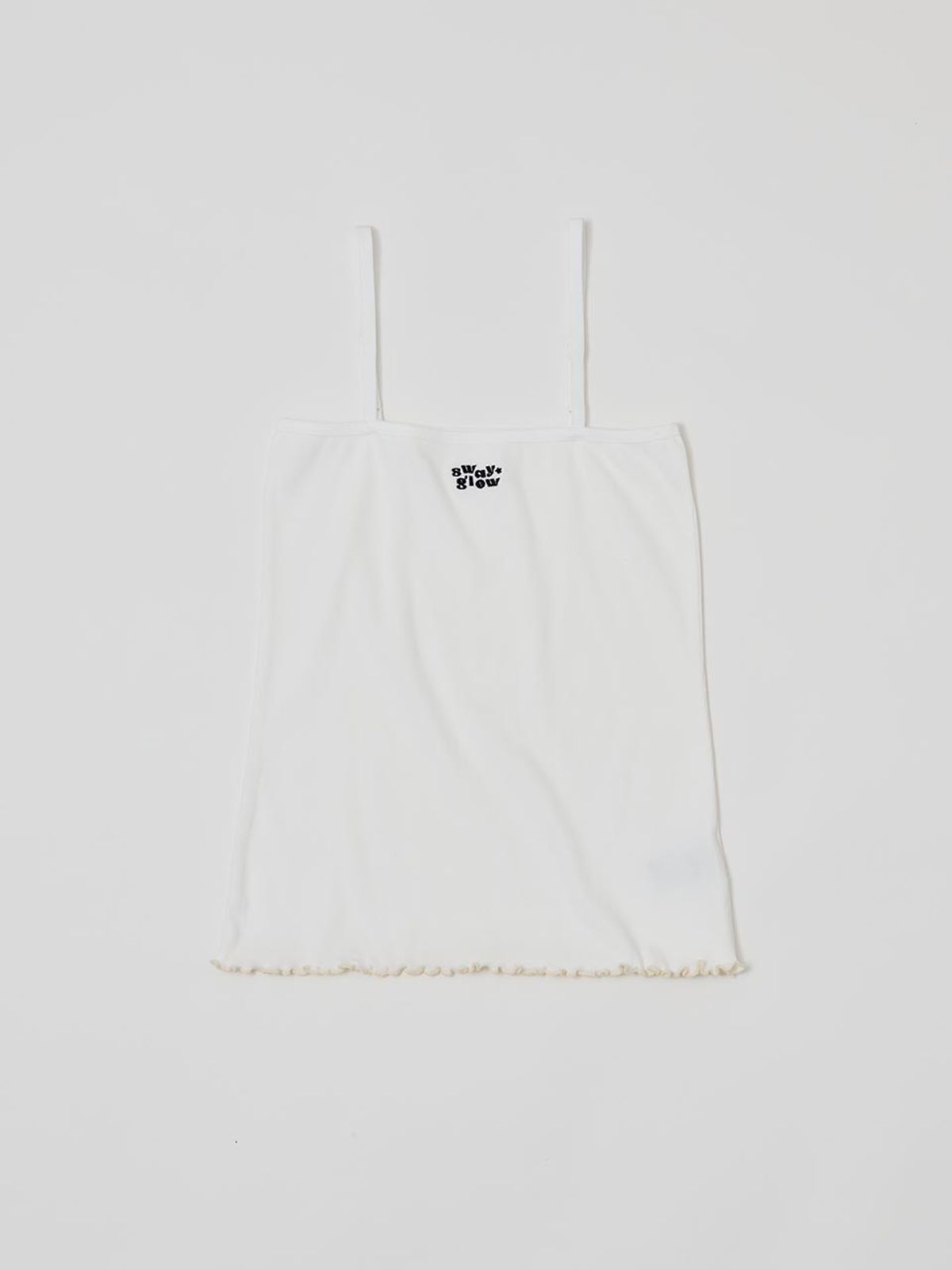 스웨이글로우(SWAYGLOW) [GIZA COTTON FABRIC]로고 튜브탑 나시_화이트