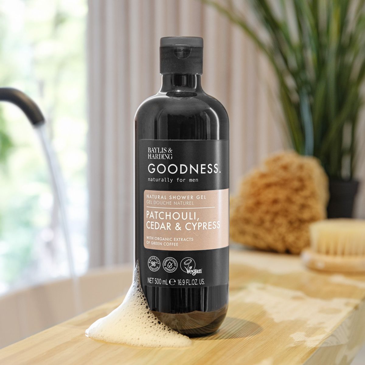 베일리스앤하딩(BAYLIS & HARDING) 굿니스 맨즈 파출리 시더 앤 사이프러스 샤워젤 500ml