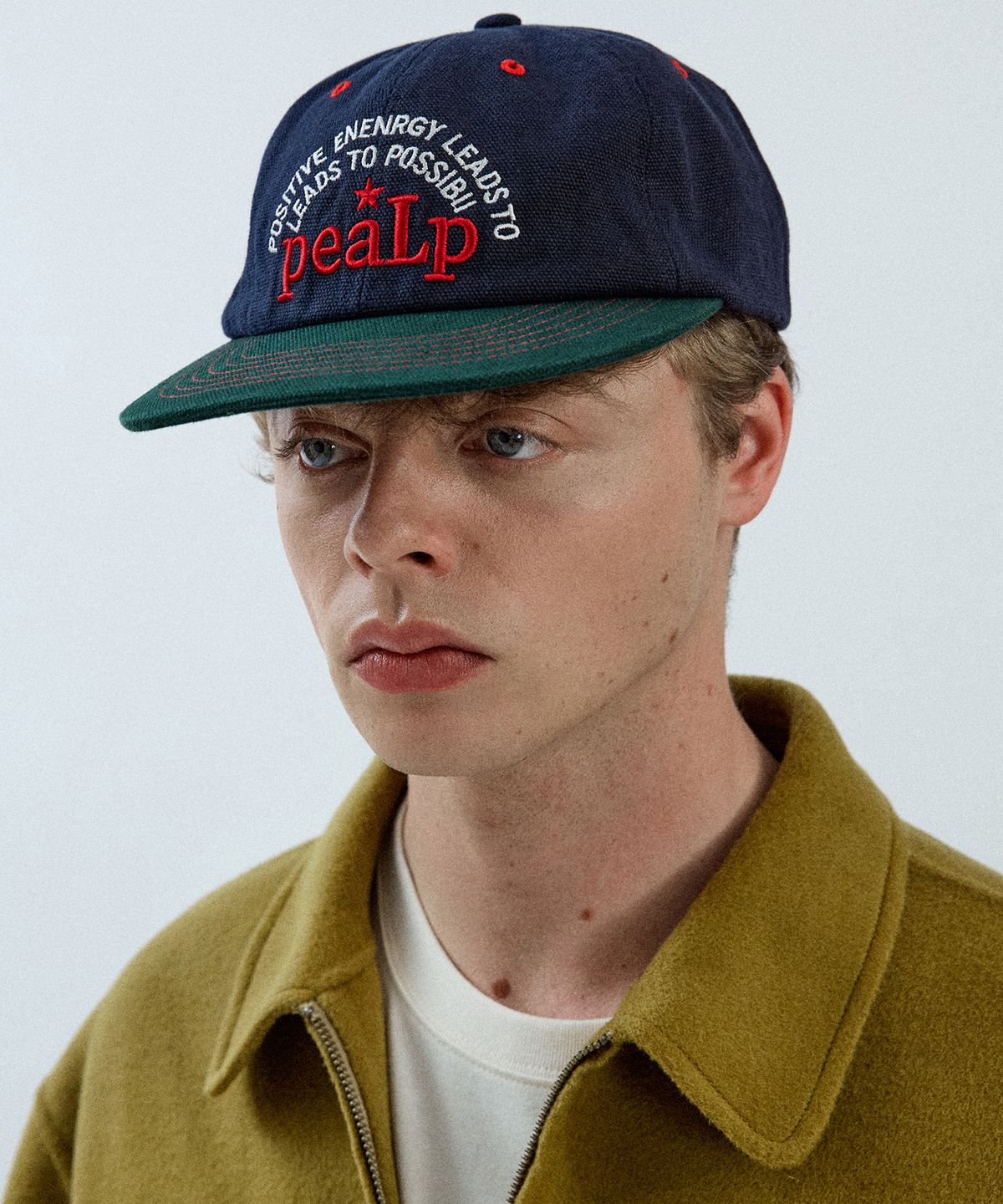 필프(PEALP) Oxford Bio Slogan Ball Cap 1(Navy)