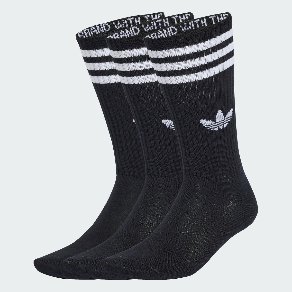 아디다스(ADIDAS) 3-스트라이프 하이 크루 삭스 3켤레 JV7417