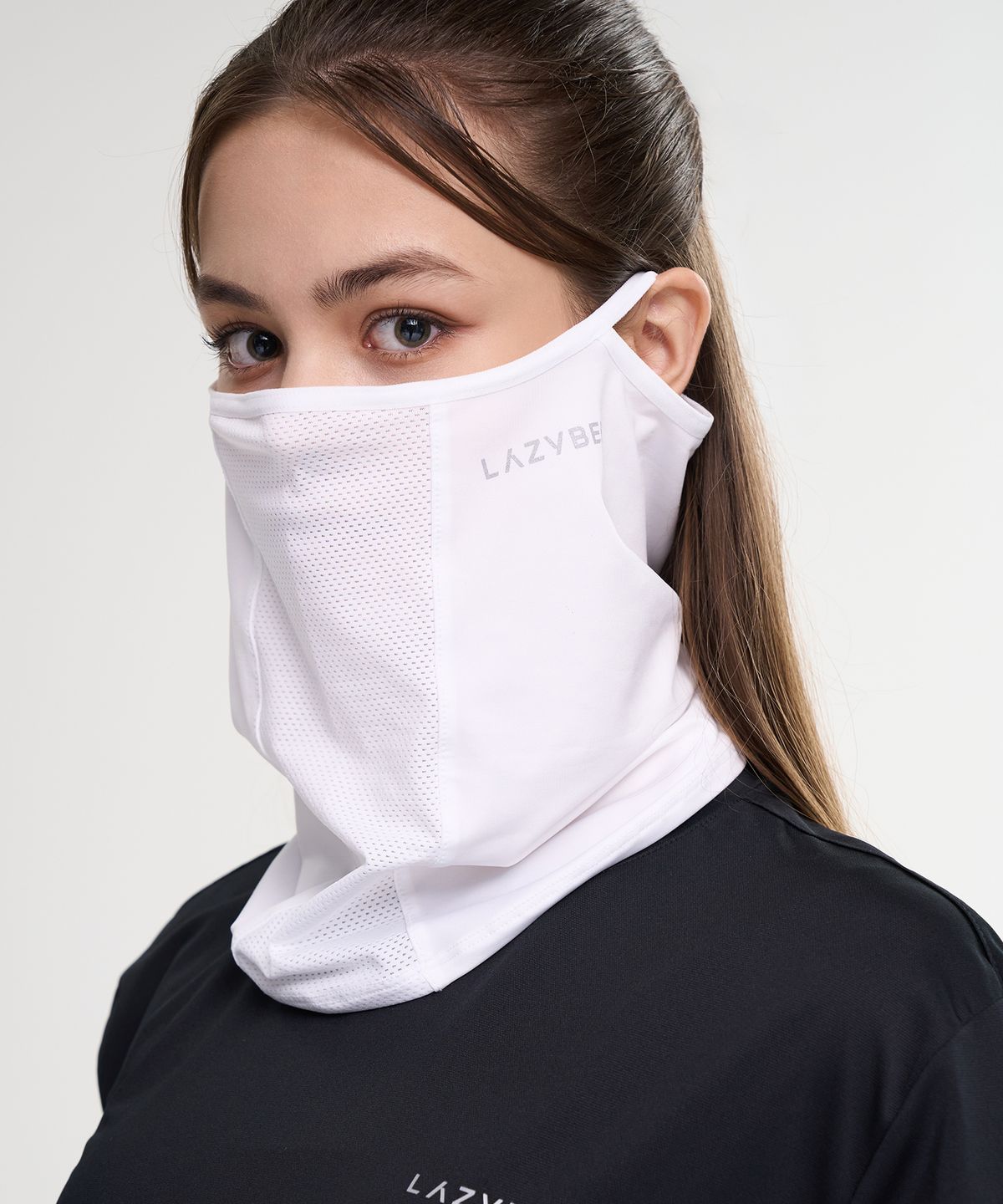 레이지비(LAZYBEE) 아이스쿨링 골프 자외선차단 멀티 선 마스크 화이트