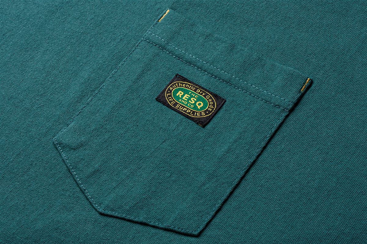 더 레스큐(THE RESQ) YOSEMITE POCKET TEE [TURQUOISE GREEN]