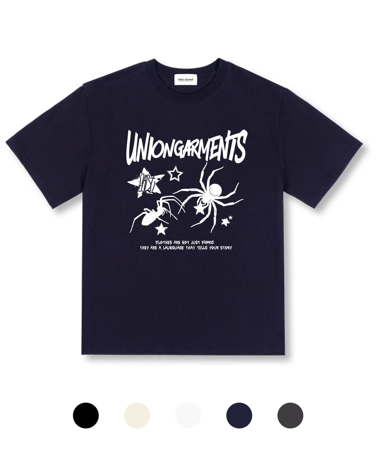 유니온가먼츠(UNION GARMENTS) 스타스파이더 오버핏 반팔 티셔츠 5 COLOR
