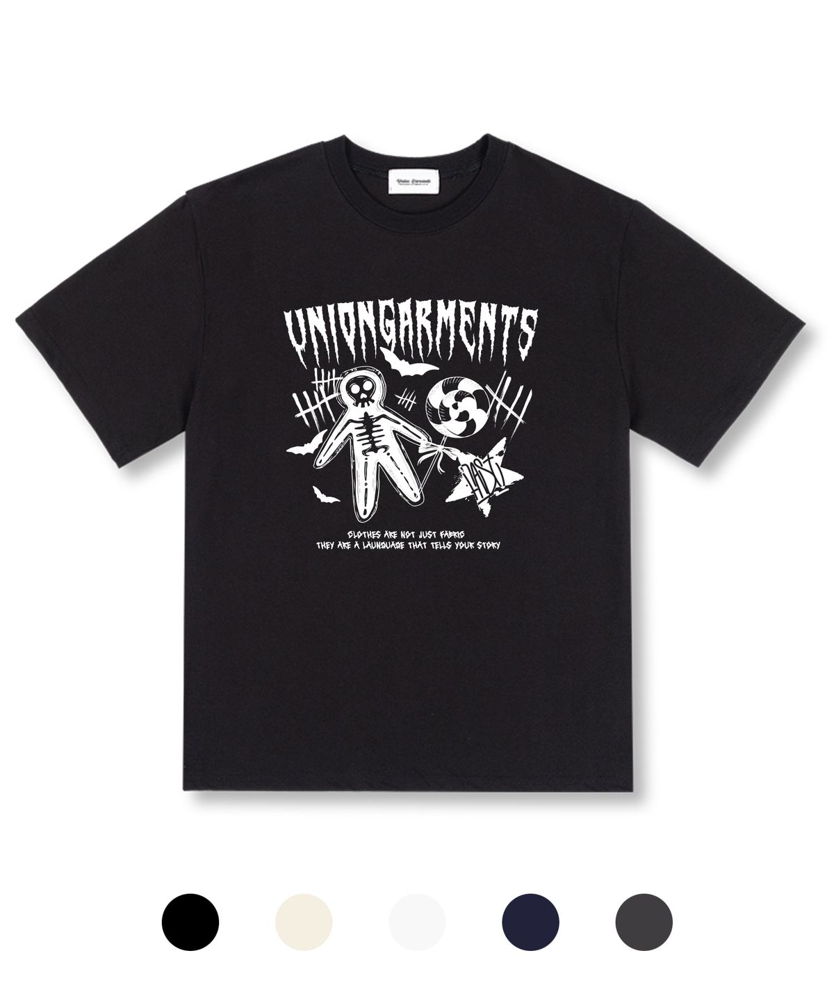 유니온가먼츠(UNION GARMENTS) 호러존 오버핏 반팔 티셔츠 5 COLOR