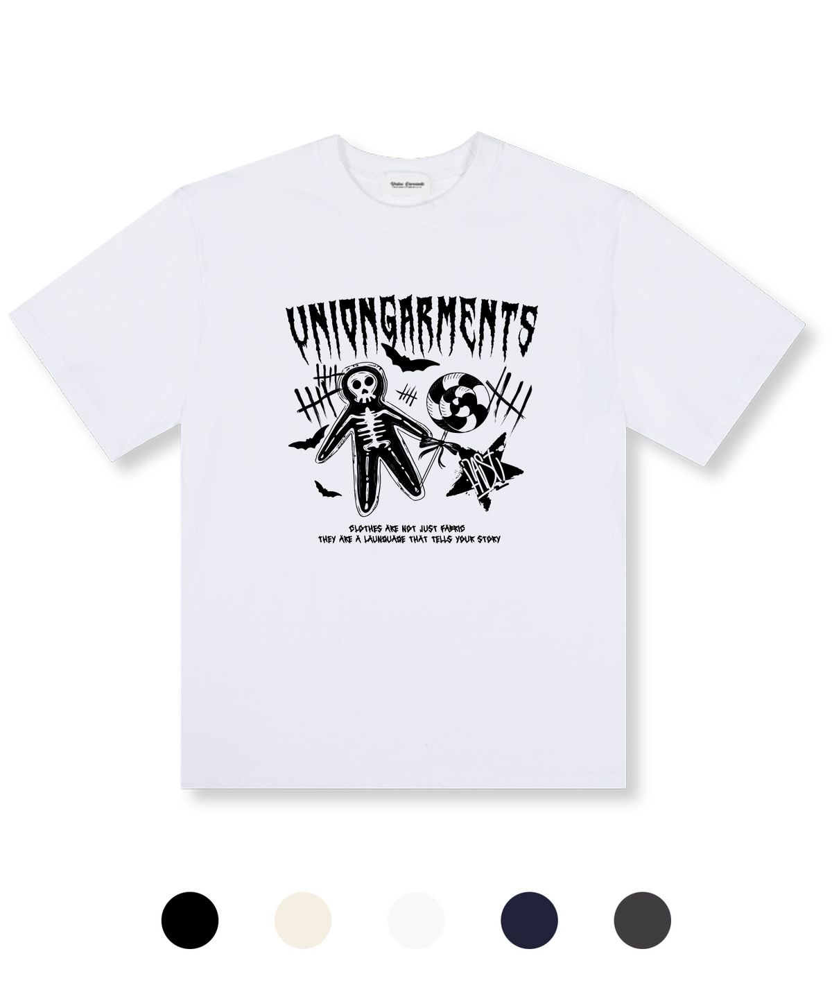 유니온가먼츠(UNION GARMENTS) 호러존 오버핏 반팔 티셔츠 5 COLOR