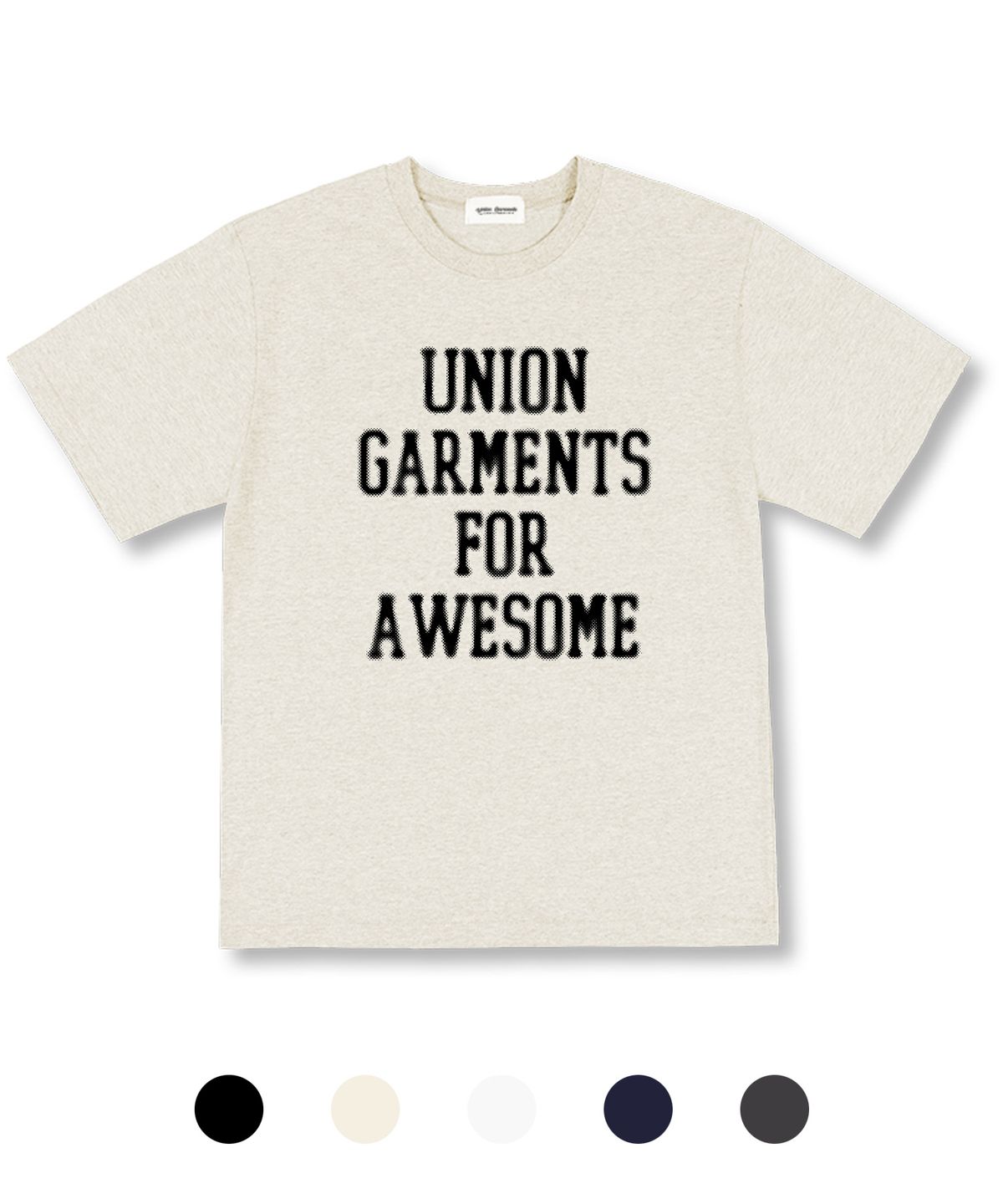 유니온가먼츠(UNION GARMENTS) 도트가먼츠 오버핏 반팔 티셔츠 5 COLOR