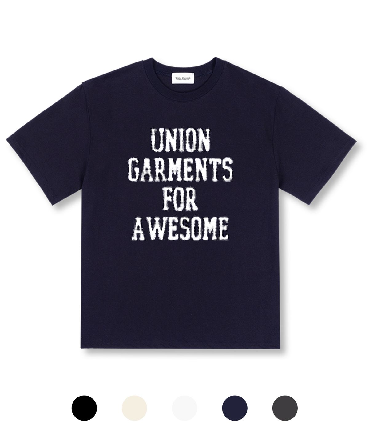 유니온가먼츠(UNION GARMENTS) 도트가먼츠 오버핏 반팔 티셔츠 5 COLOR