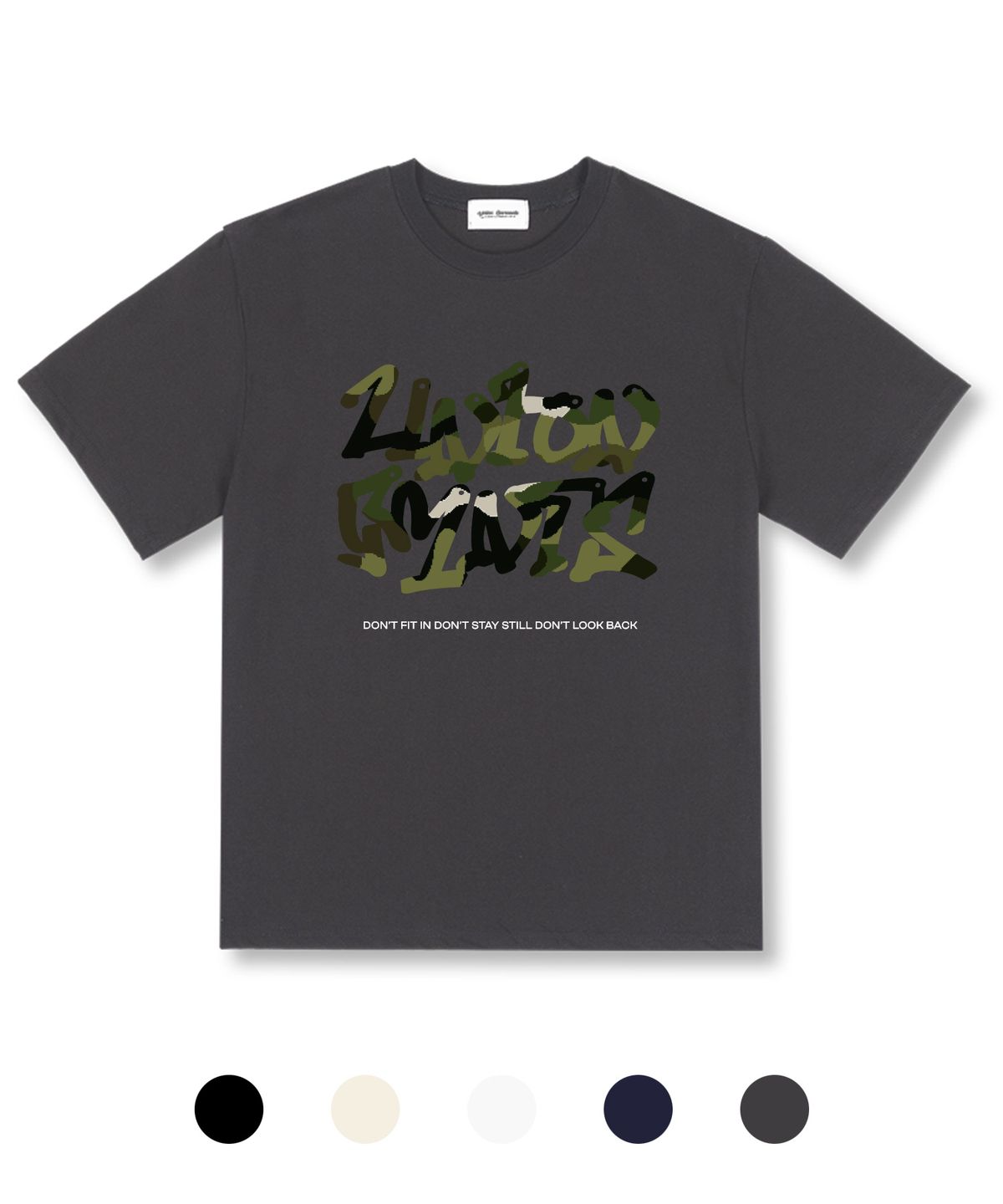 유니온가먼츠(UNION GARMENTS) 밀리메리아로고 오버핏 반팔 티셔츠 5 COLOR