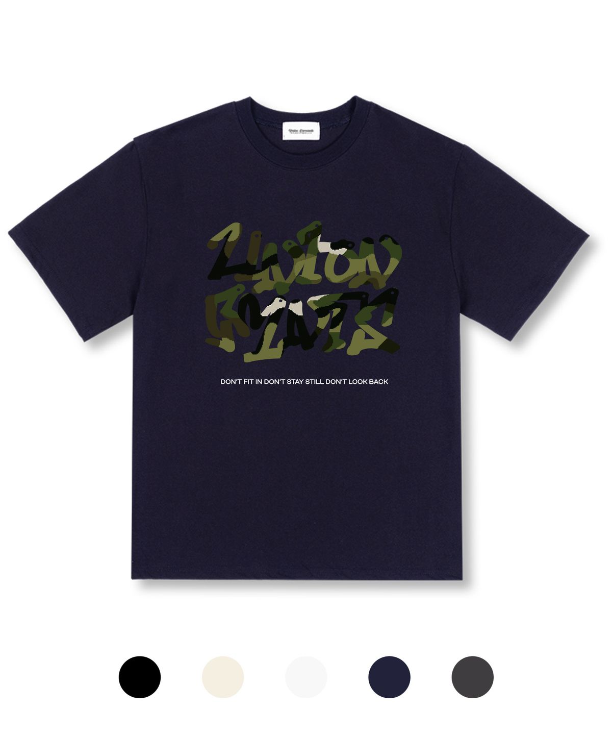 유니온가먼츠(UNION GARMENTS) 밀리메리아로고 오버핏 반팔 티셔츠 5 COLOR