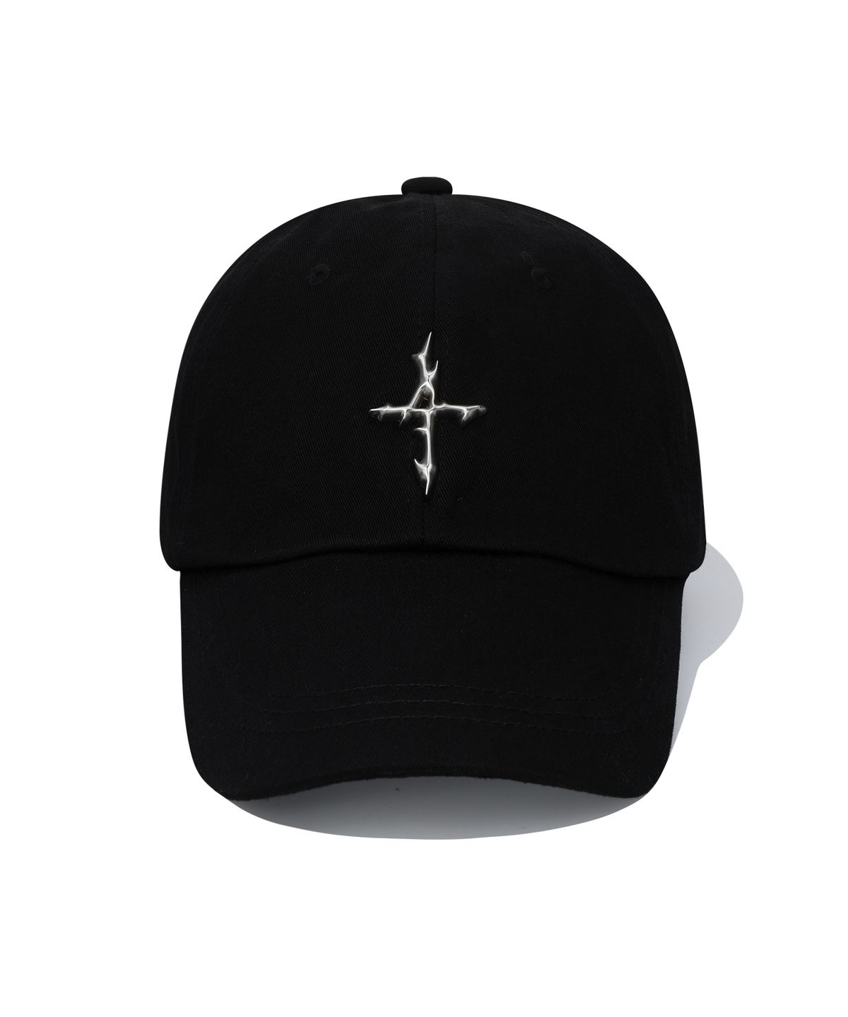 낫포너드(NOT4NERD) 4 Symbol Pendant Cotton Ball Cap - Black