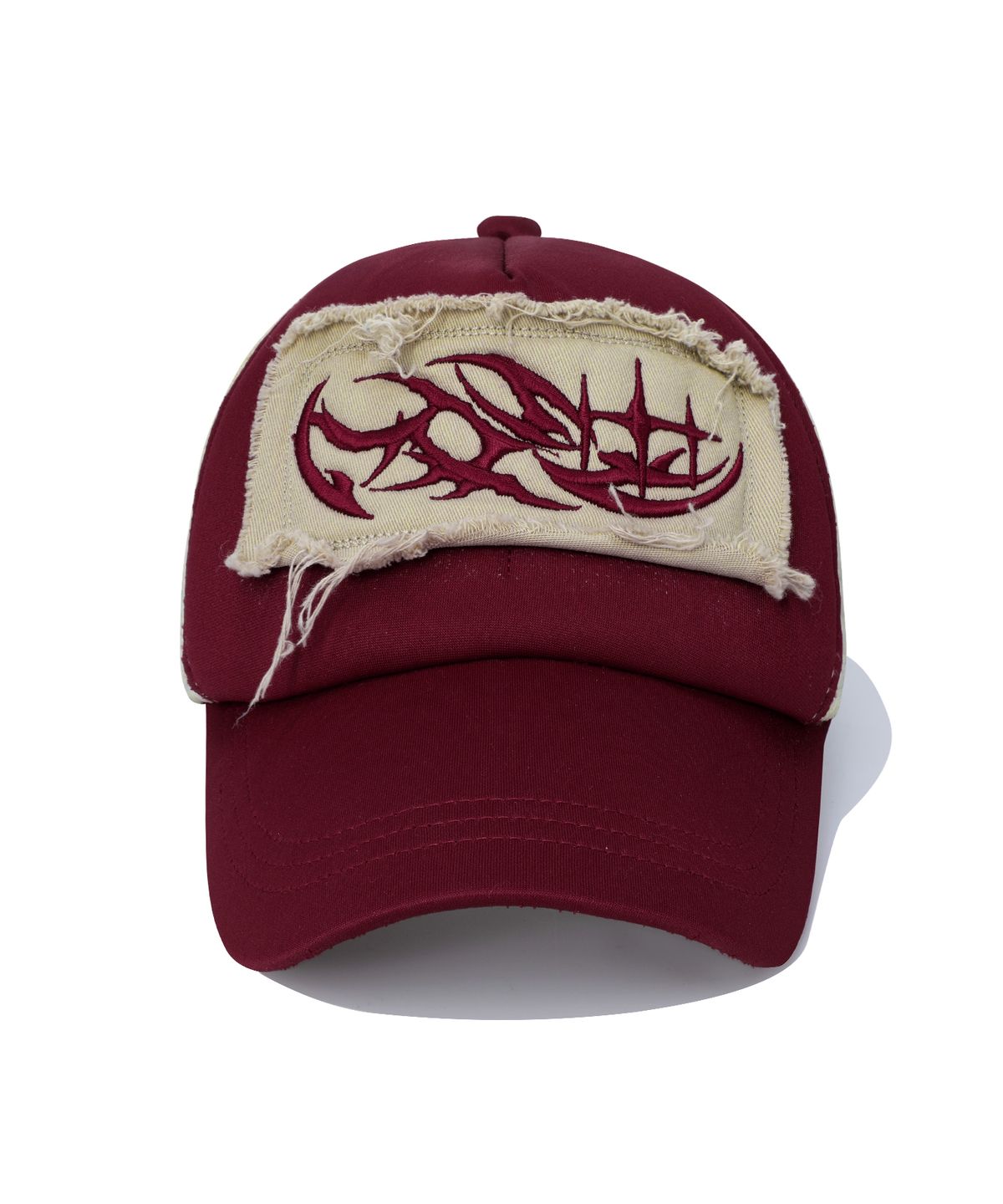 낫포너드(NOT4NERD) Dagger Tribal 3 Star Patch Trucker Ball Cap - Red
