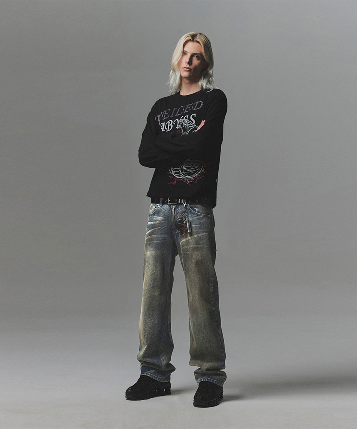낫포너드(NOT4NERD) Snake Hotfix Long Sleeve - Black