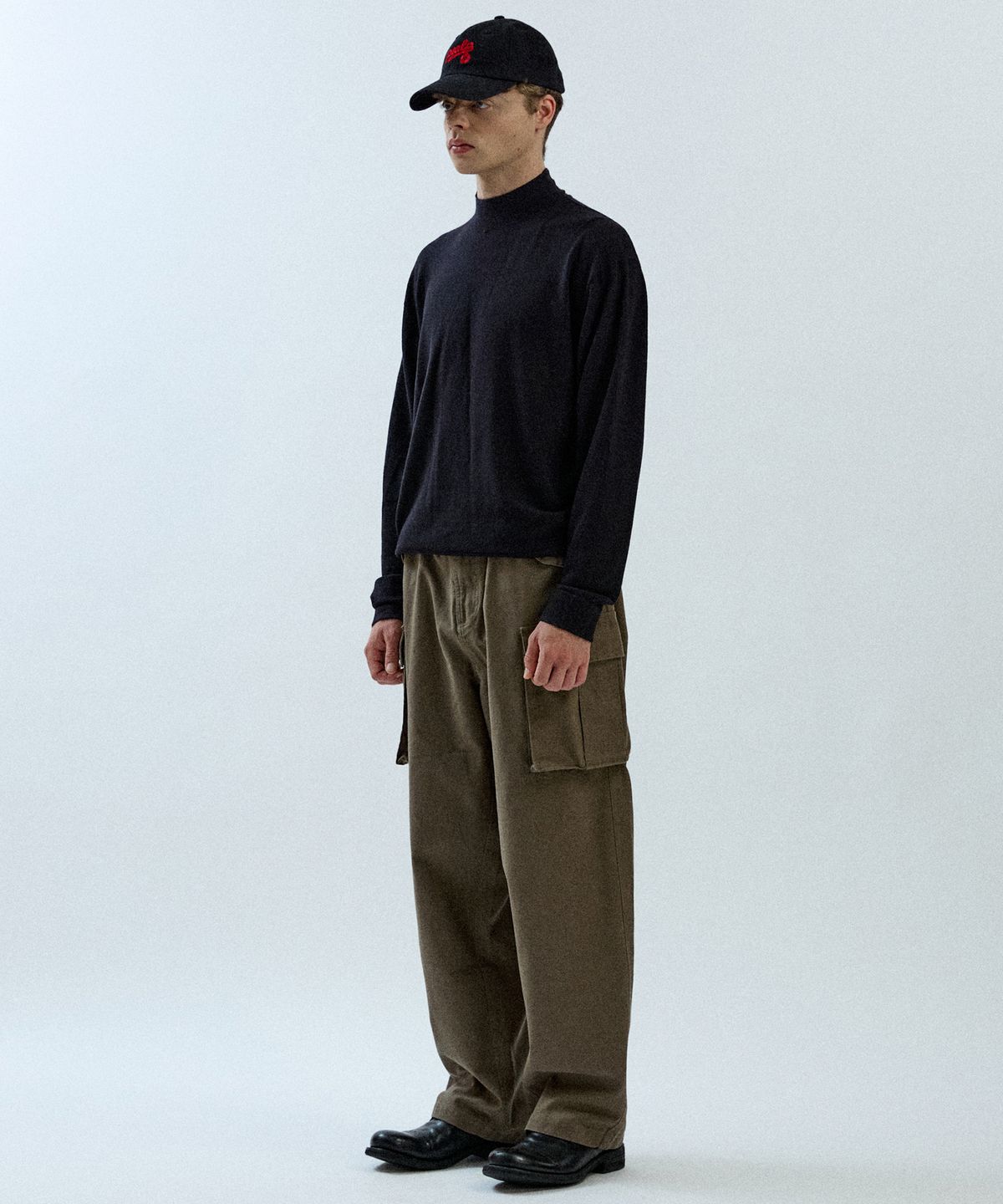필프(PEALP) Washed Oxford Cargo Pants 4(Khaki)