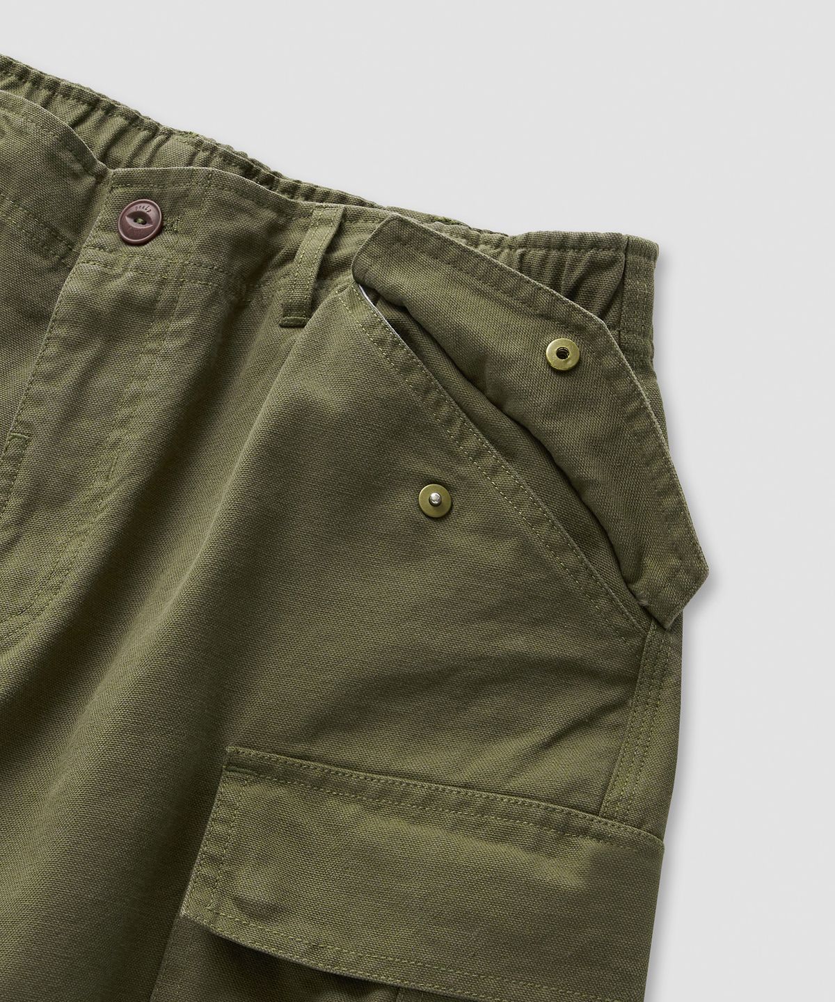 필프(PEALP) Washed Oxford Cargo Pants 4(Khaki)