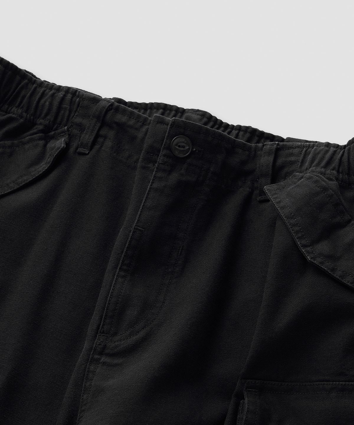 필프(PEALP) Washed Oxford Cargo Pants 4(Black)