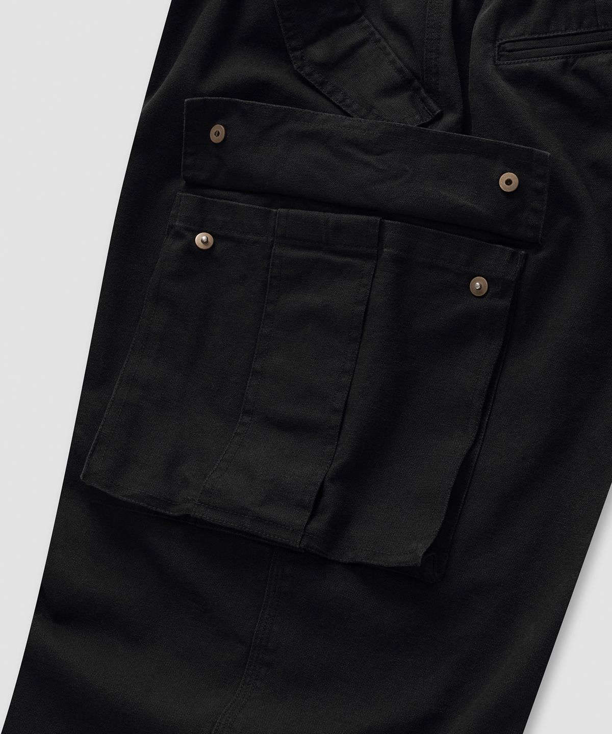 필프(PEALP) Washed Oxford Cargo Pants 4(Black)